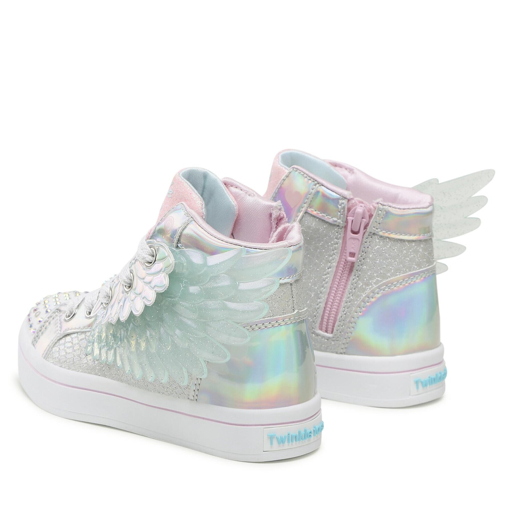 Skechers Teniși Unicorn Wings 314401L/SLPK Argintiu - Pled.ro