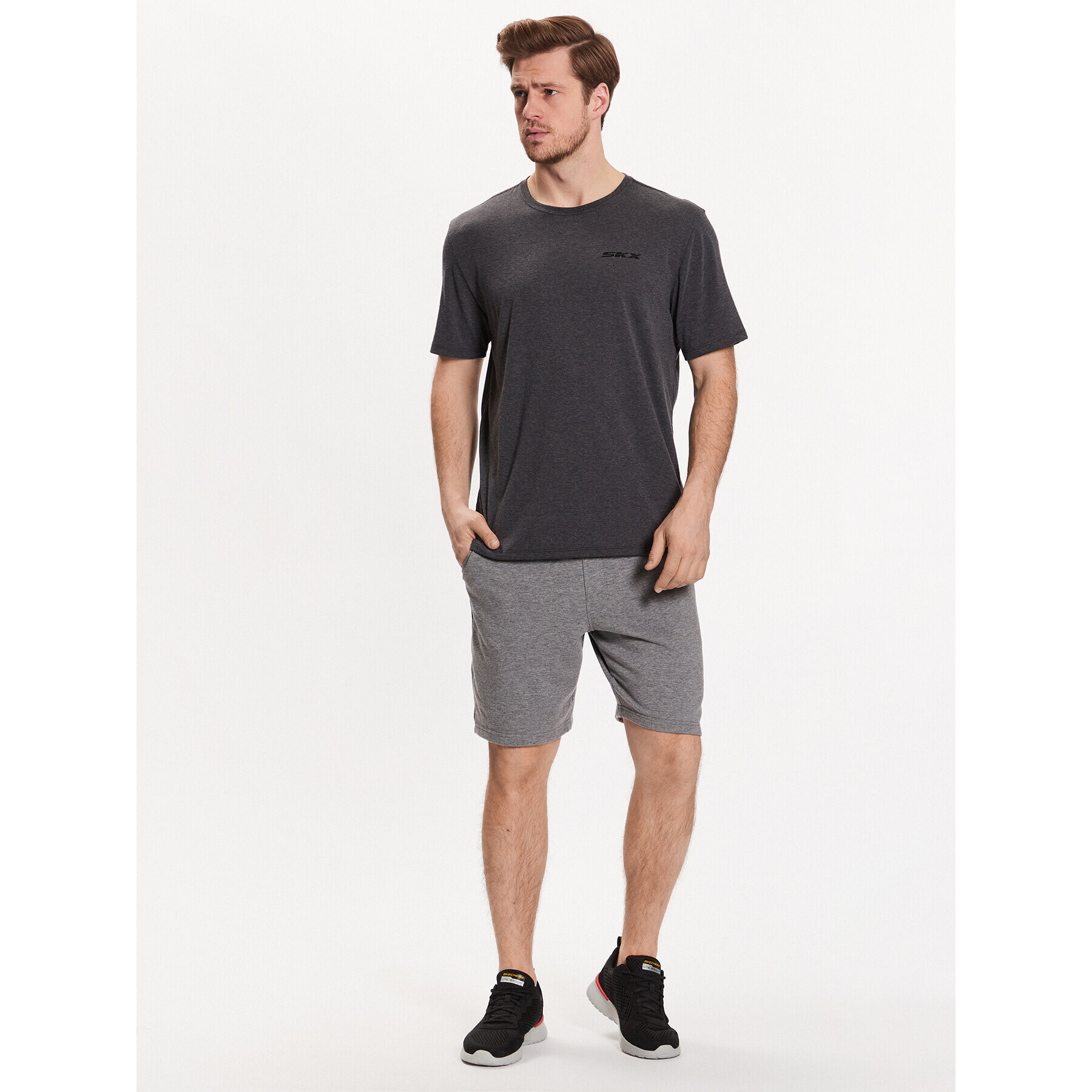 Skechers Tricou Godri Premium M1TS274 Bej Regular Fit - Pled.ro