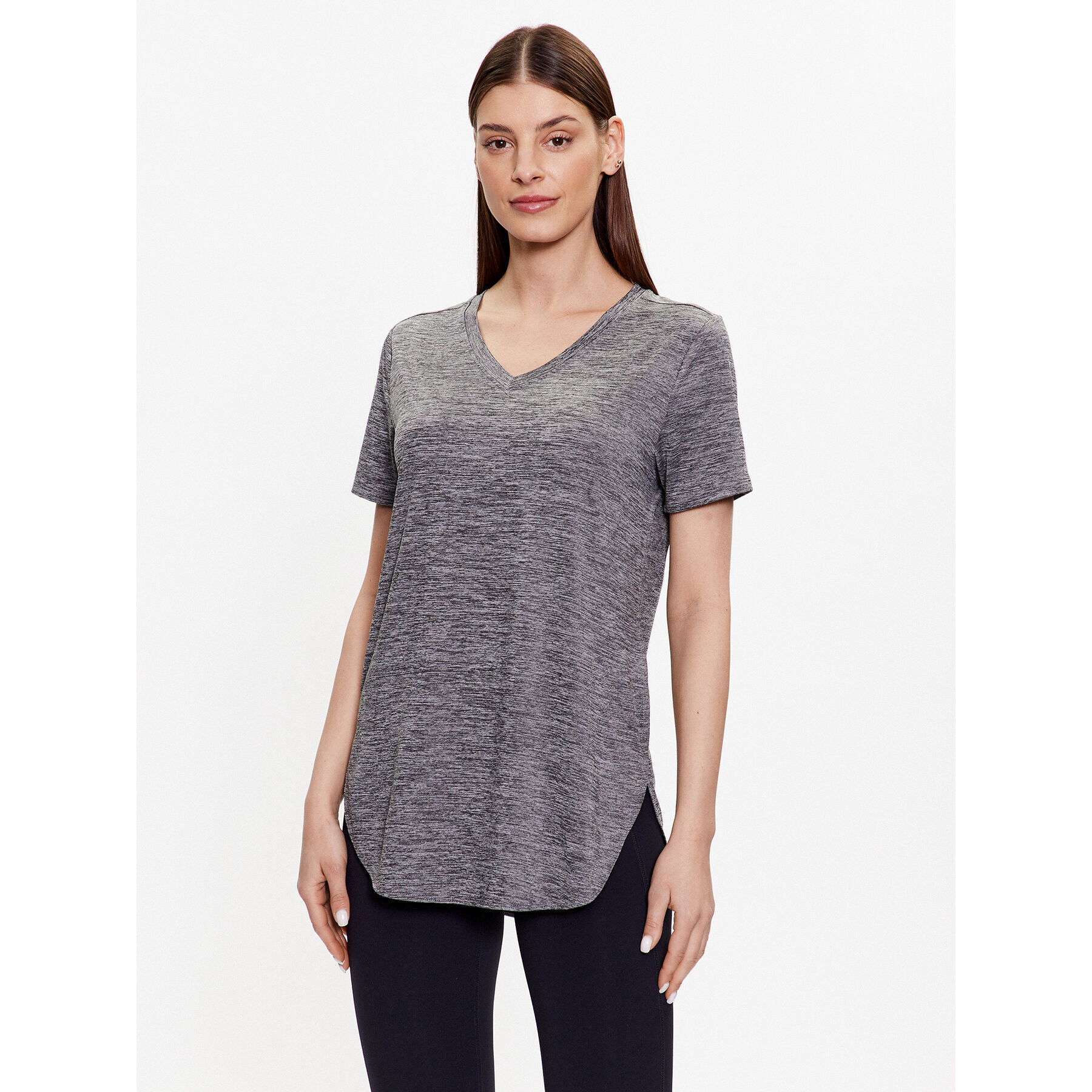 Skechers Tricou tehnic Diamond Blissful W1TS336 Gri Relaxed Fit - Pled.ro