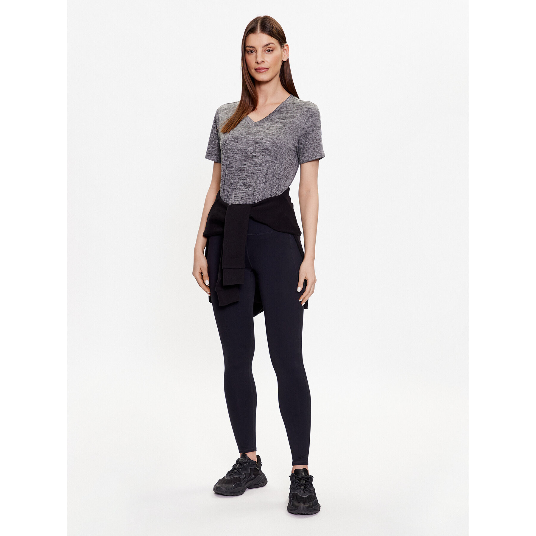 Skechers Tricou tehnic Diamond Blissful W1TS336 Gri Relaxed Fit - Pled.ro