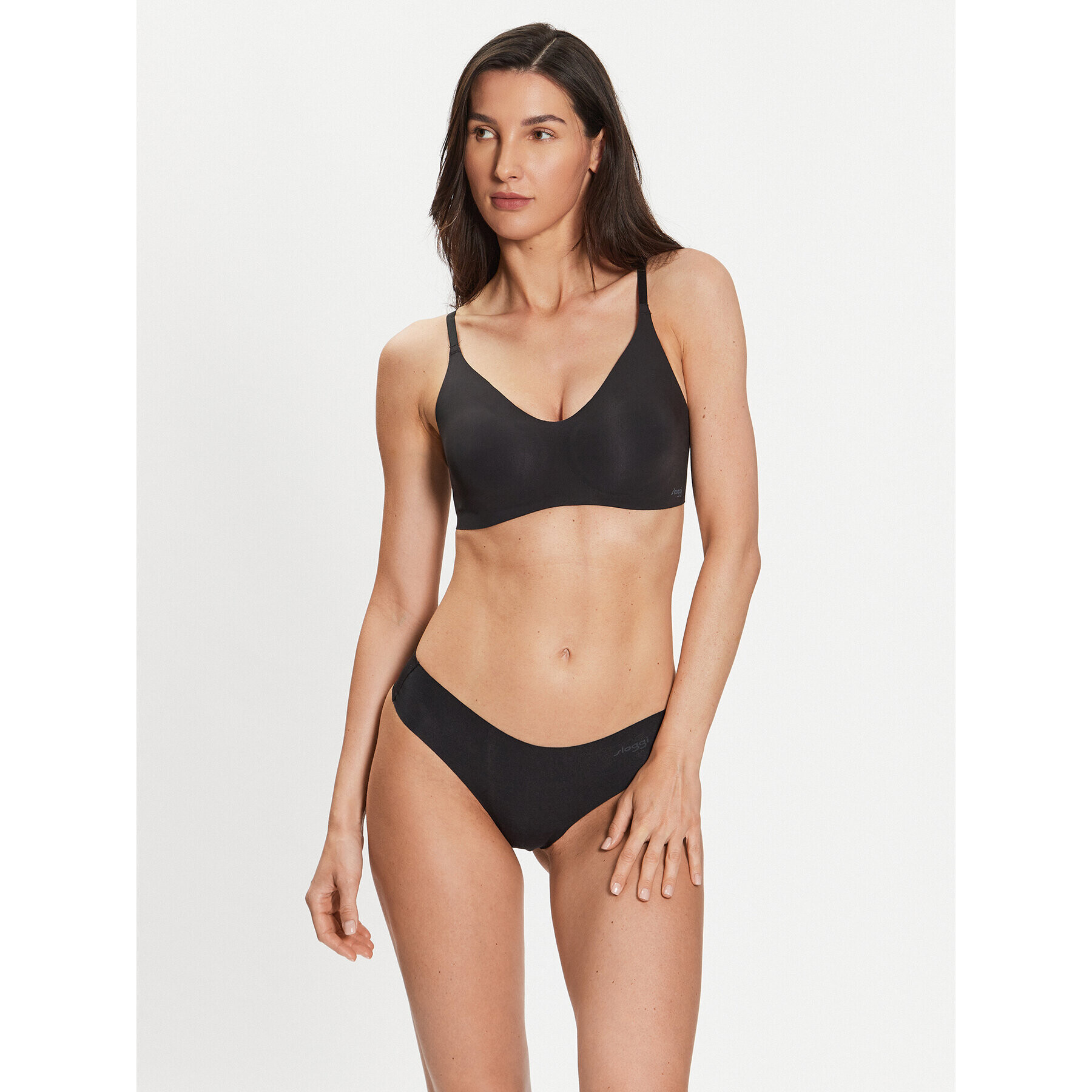 Sloggi Chilot tanga 10214668 Negru - Pled.ro