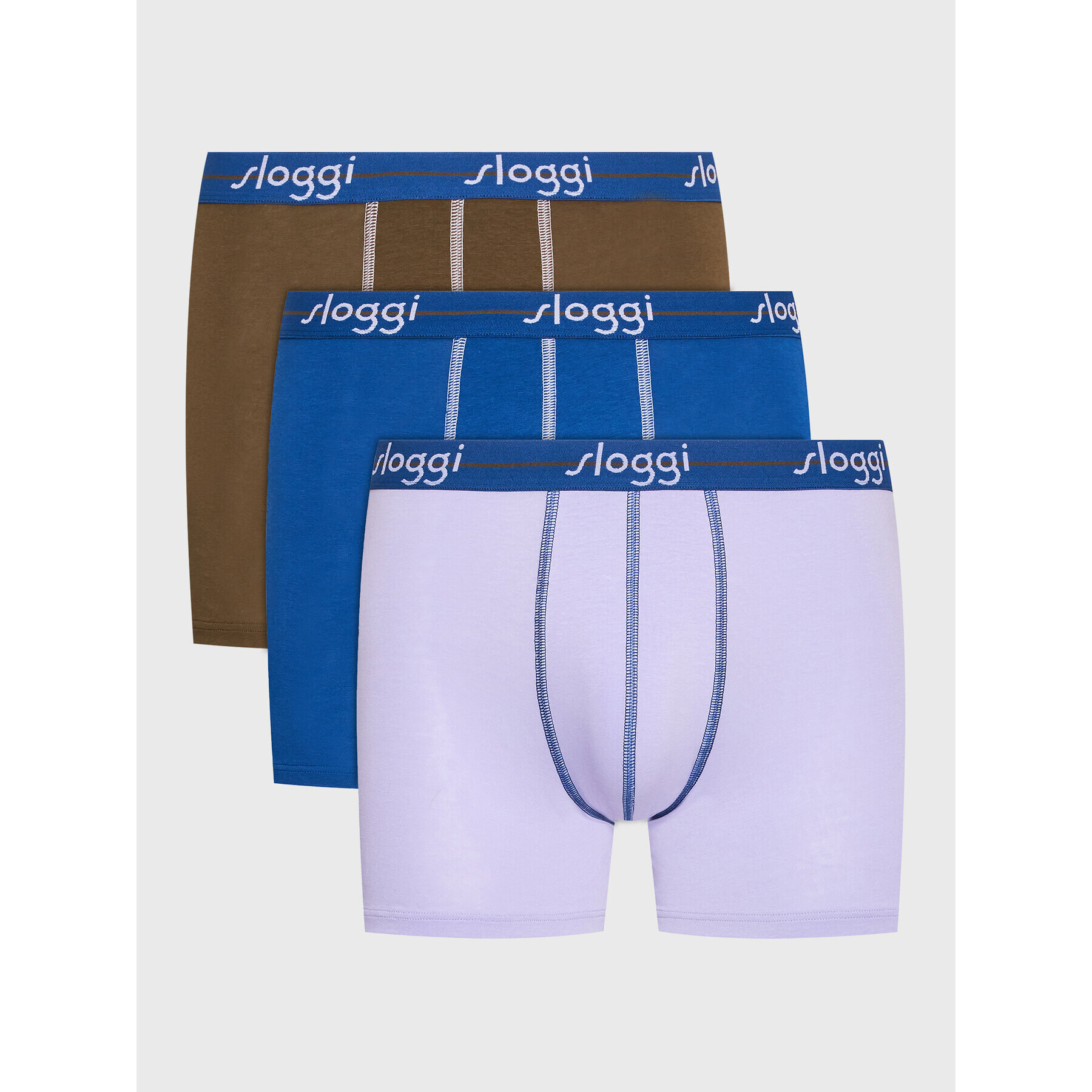 Sloggi Set 3 perechi de boxeri 10210888 Colorat - Pled.ro