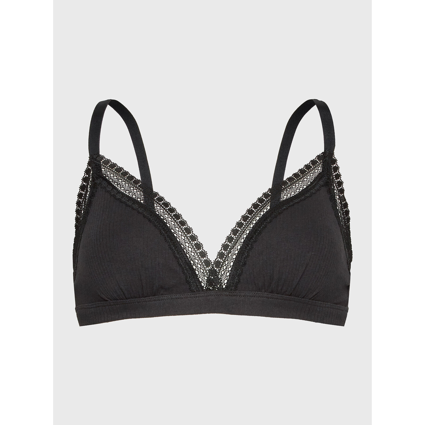 Sloggi Sutien Bralette Go Ribbed 10213204 Negru - Pled.ro