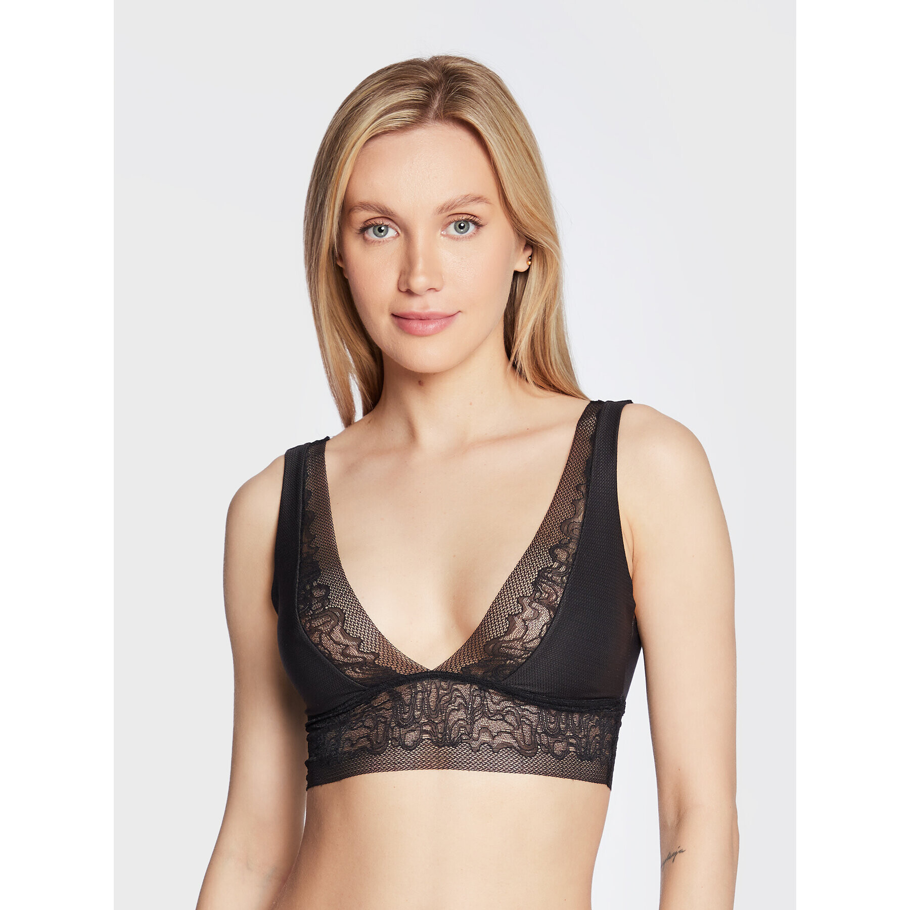 Sloggi Sutien Bralette Shadow 10213033 Negru - Pled.ro