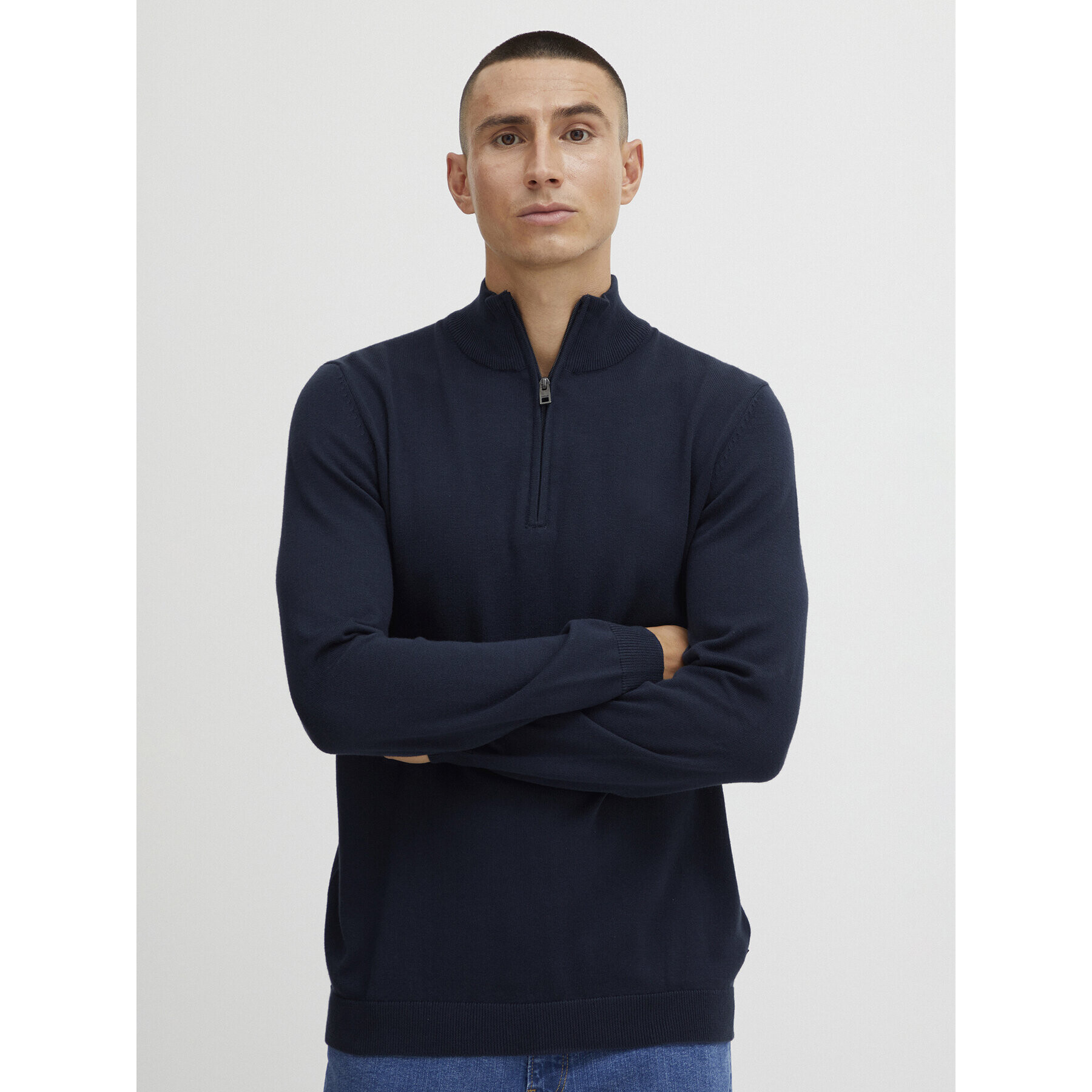 Solid Bluză 21107379 Albastru Regular Fit - Pled.ro