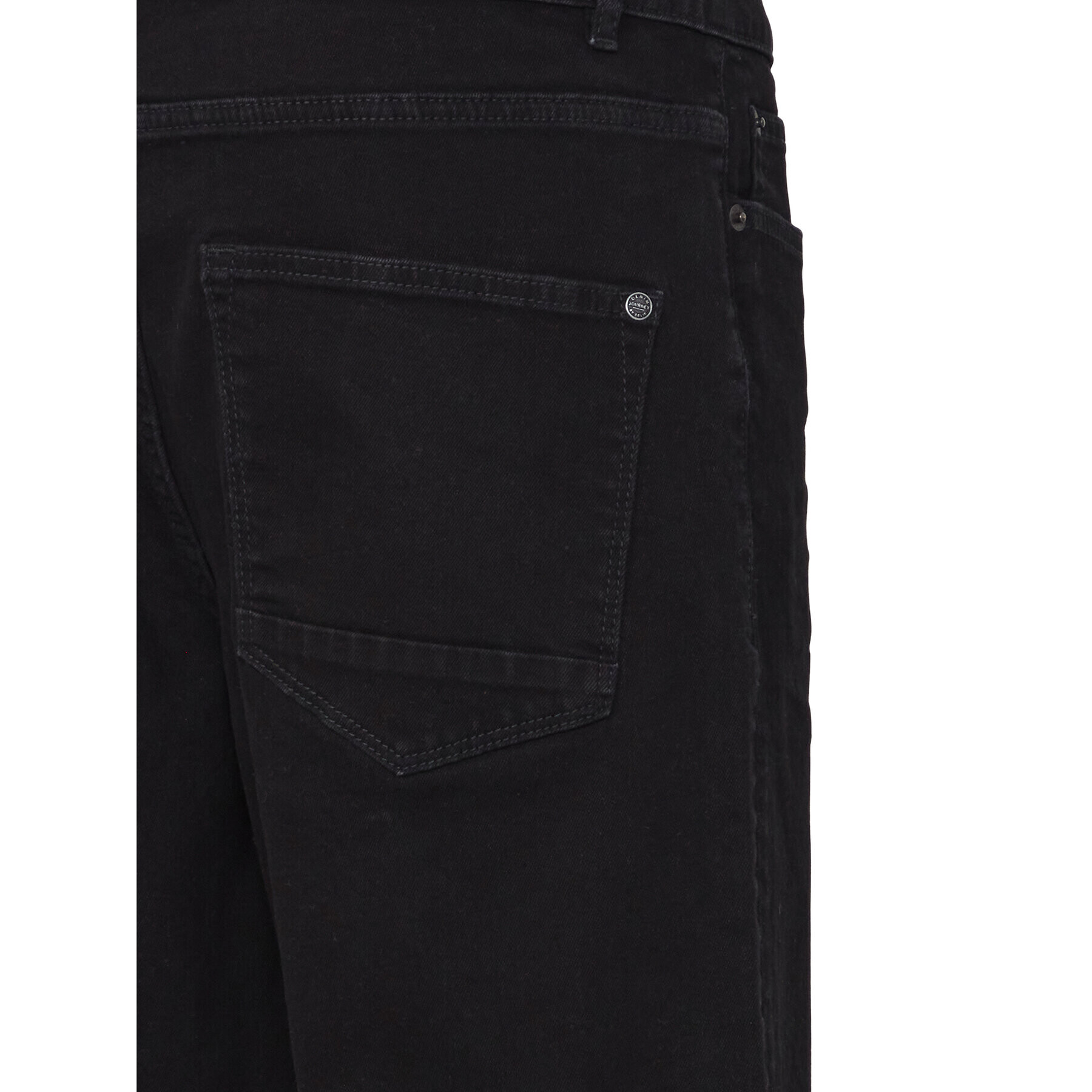 Solid Pantaloni scurți de blugi 21104982 Negru Regular Fit - Pled.ro