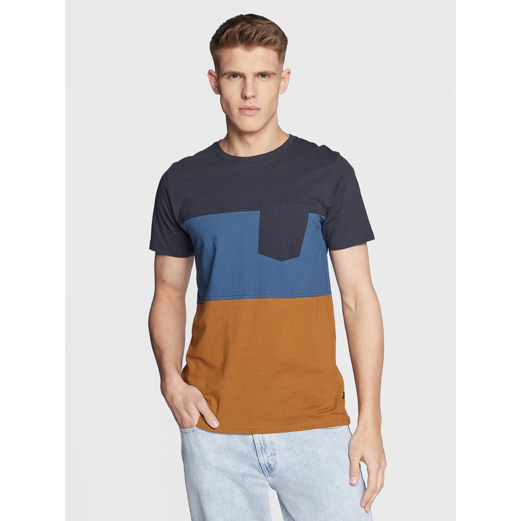 Solid Tricou 21106851 Bleumarin Regular Fit - Pled.ro