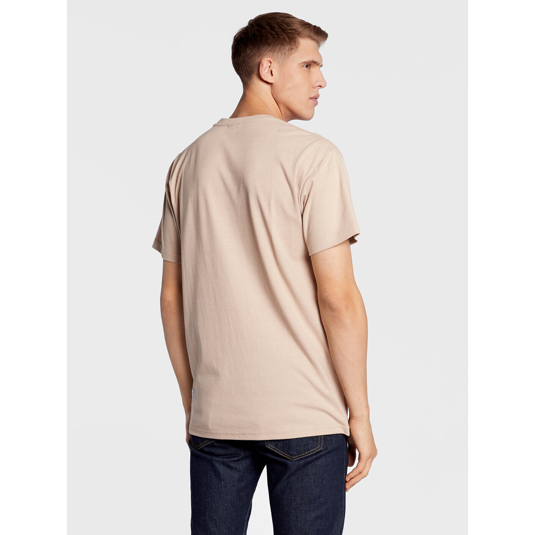 Solid Tricou 21107192 Bej Regular Fit - Pled.ro