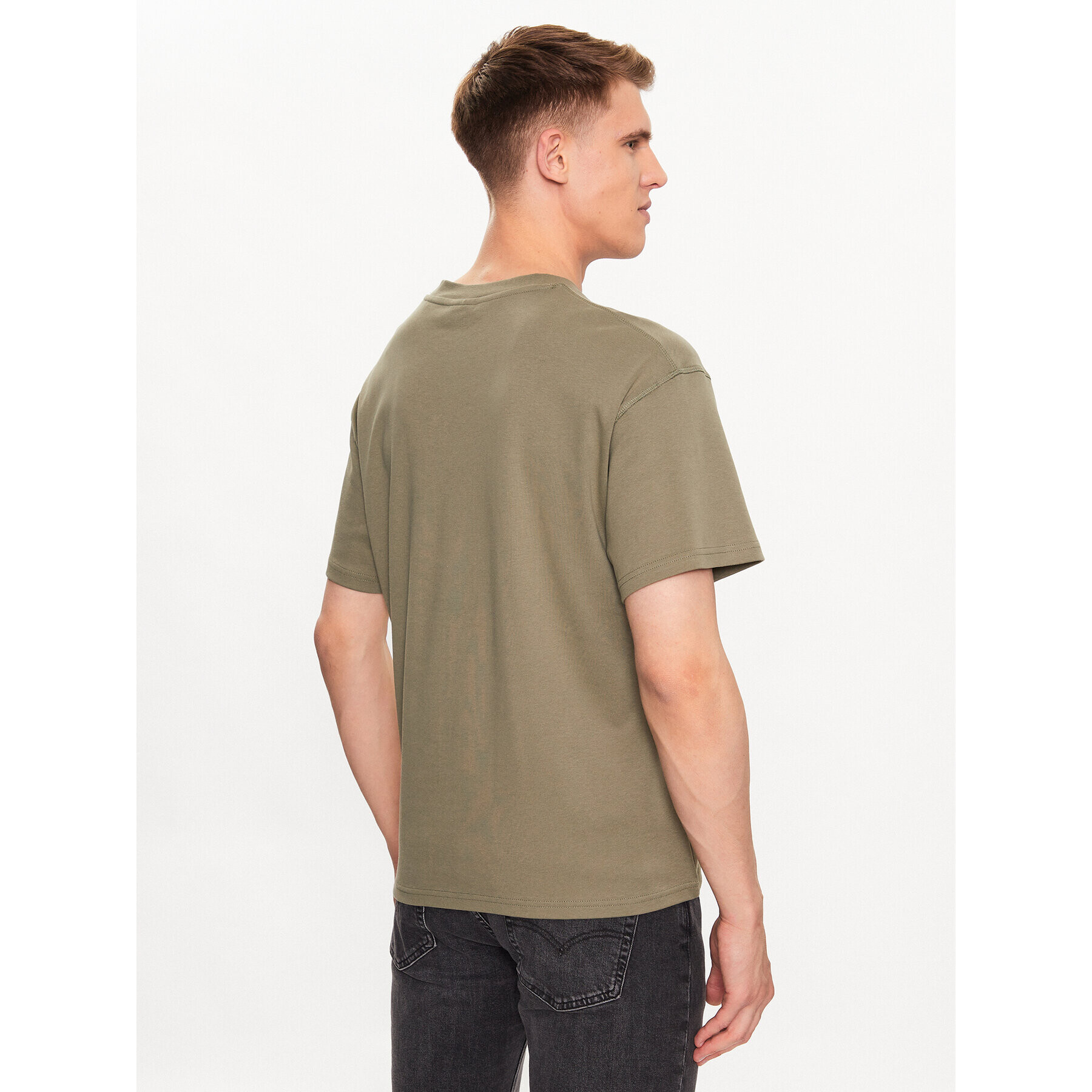 Solid Tricou 21107307 Verde Regular Fit - Pled.ro