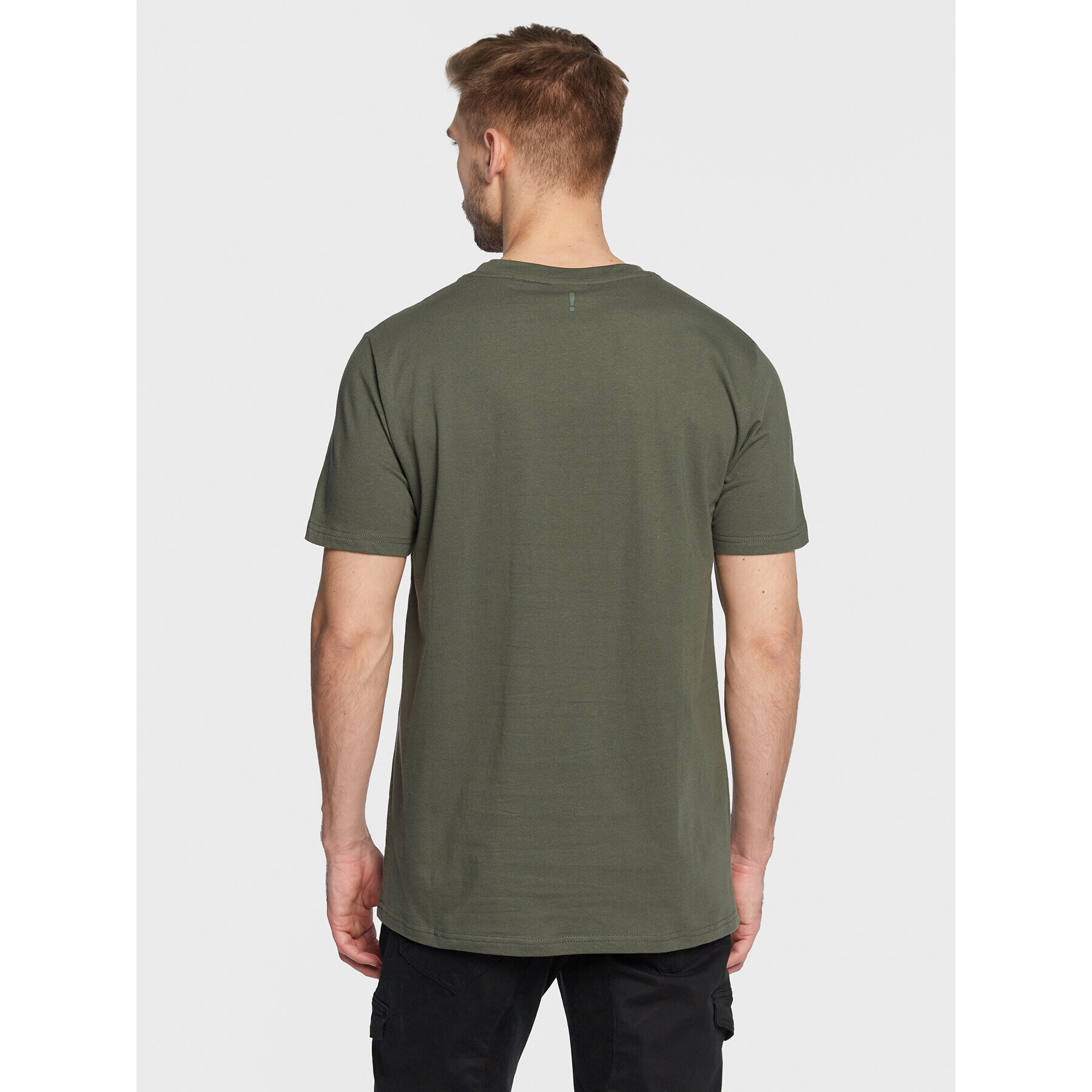 Solid Tricou Daniels 21107463 Verde Regular Fit - Pled.ro