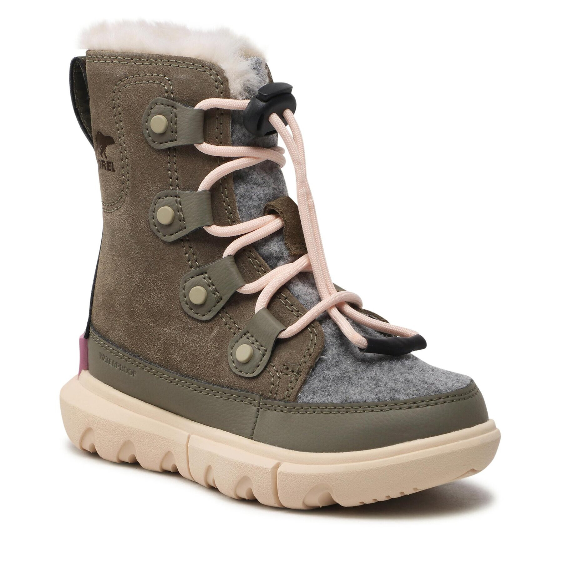 Sorel Cizme de zăpadă Explorer Lace Wp NC4895 Verde - Pled.ro