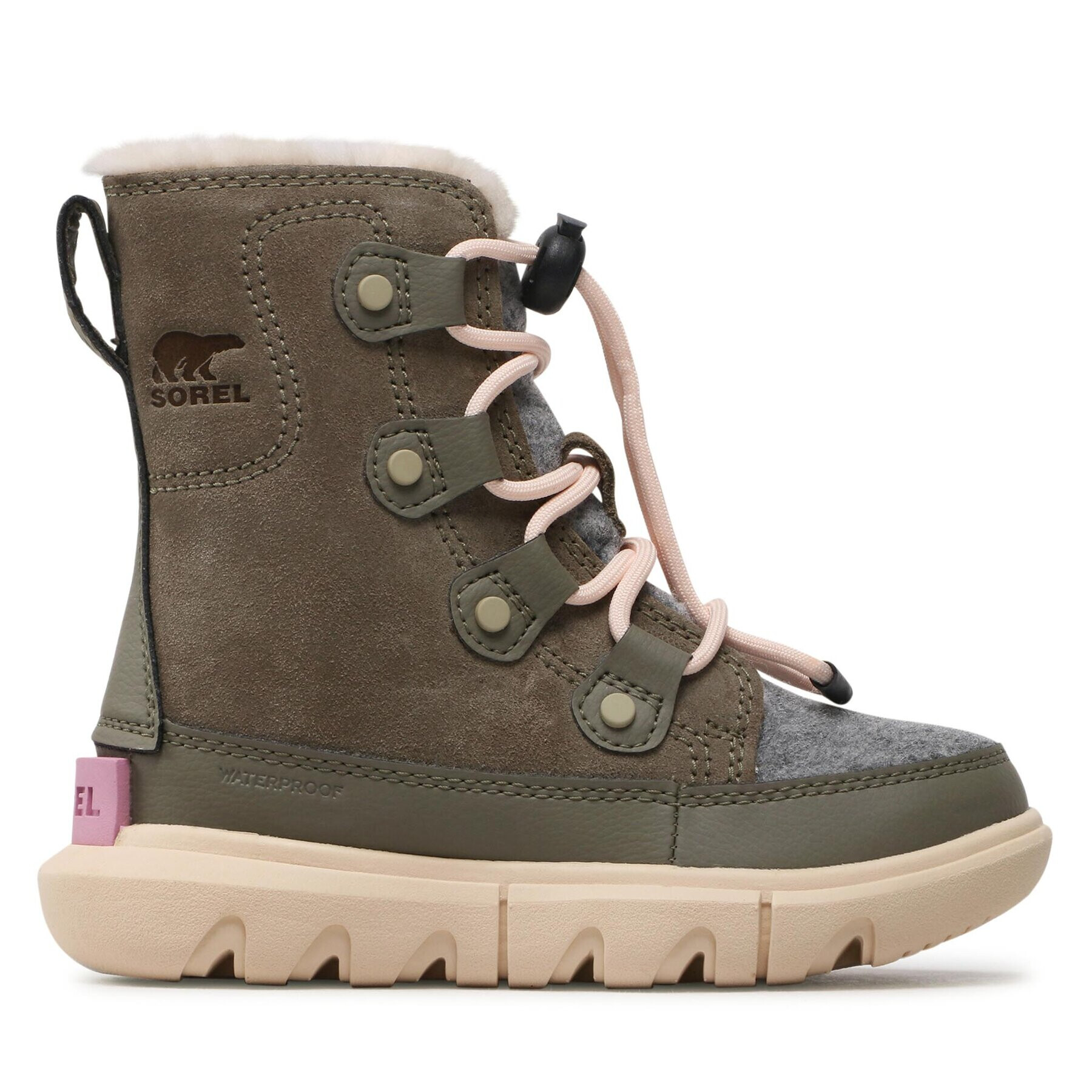 Sorel Cizme de zăpadă Explorer Lace Wp NC4895 Verde - Pled.ro