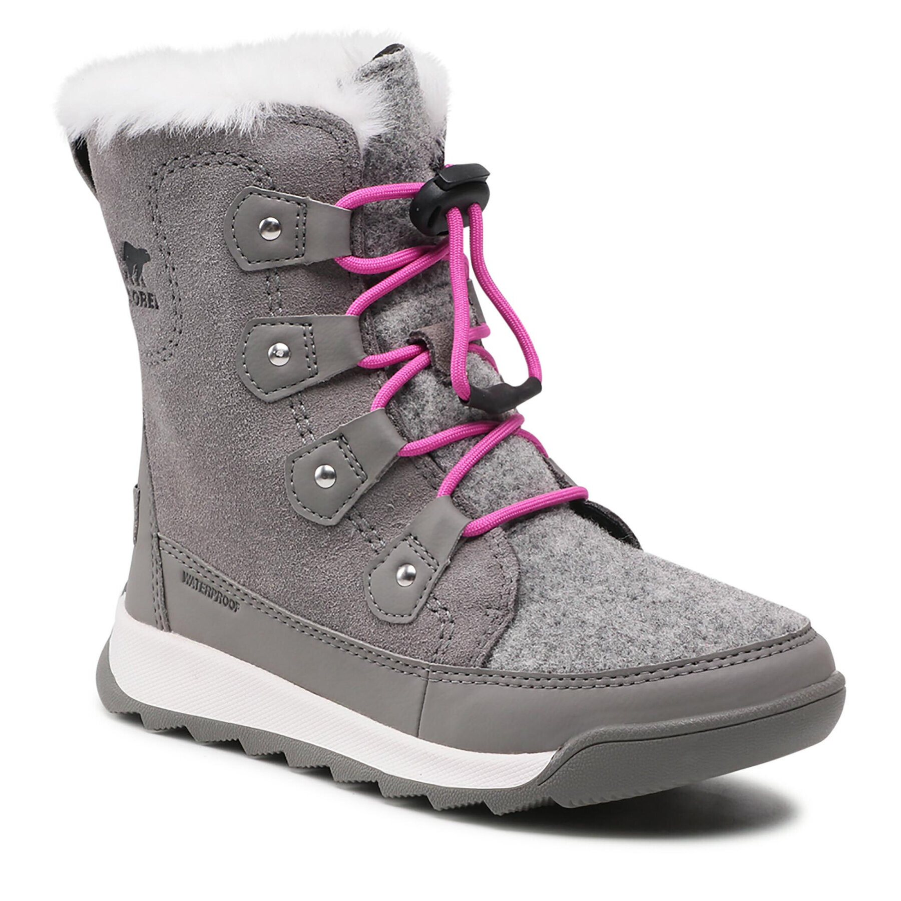 Sorel Cizme de zăpadă Youth Whitney II Joan Lace Up NY4571 Gri - Pled.ro