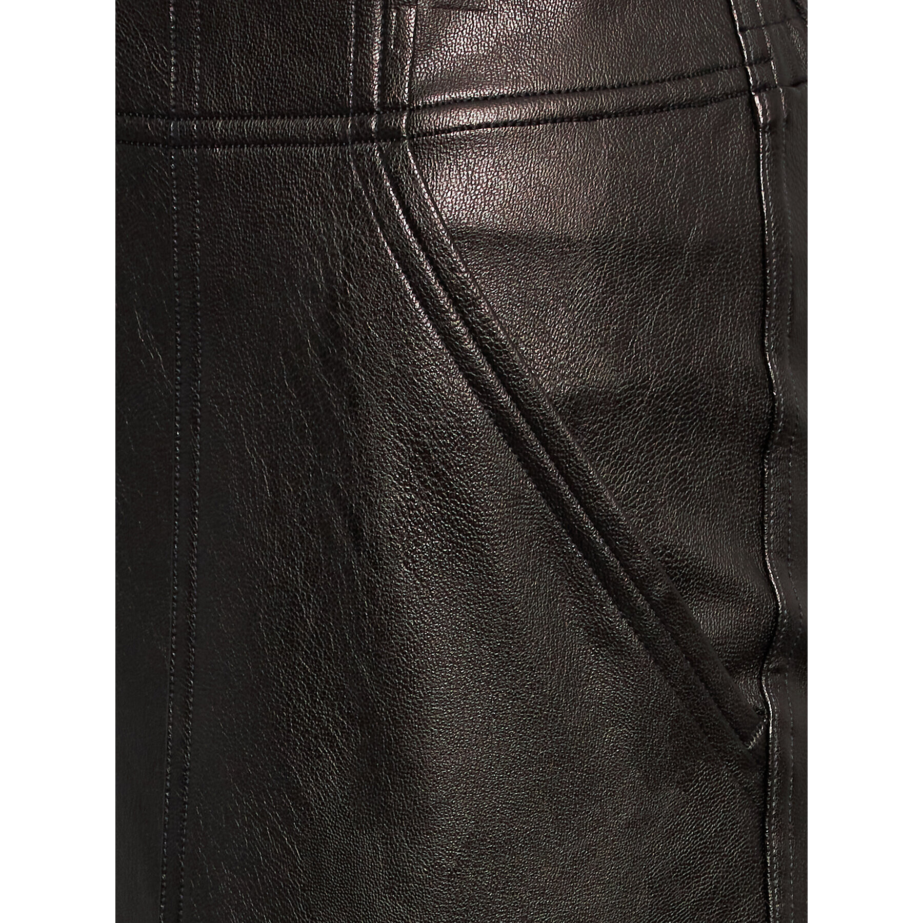 SPANX Pantaloni din imitație de piele Like Jogger 20283R Negru Regular Fit - Pled.ro