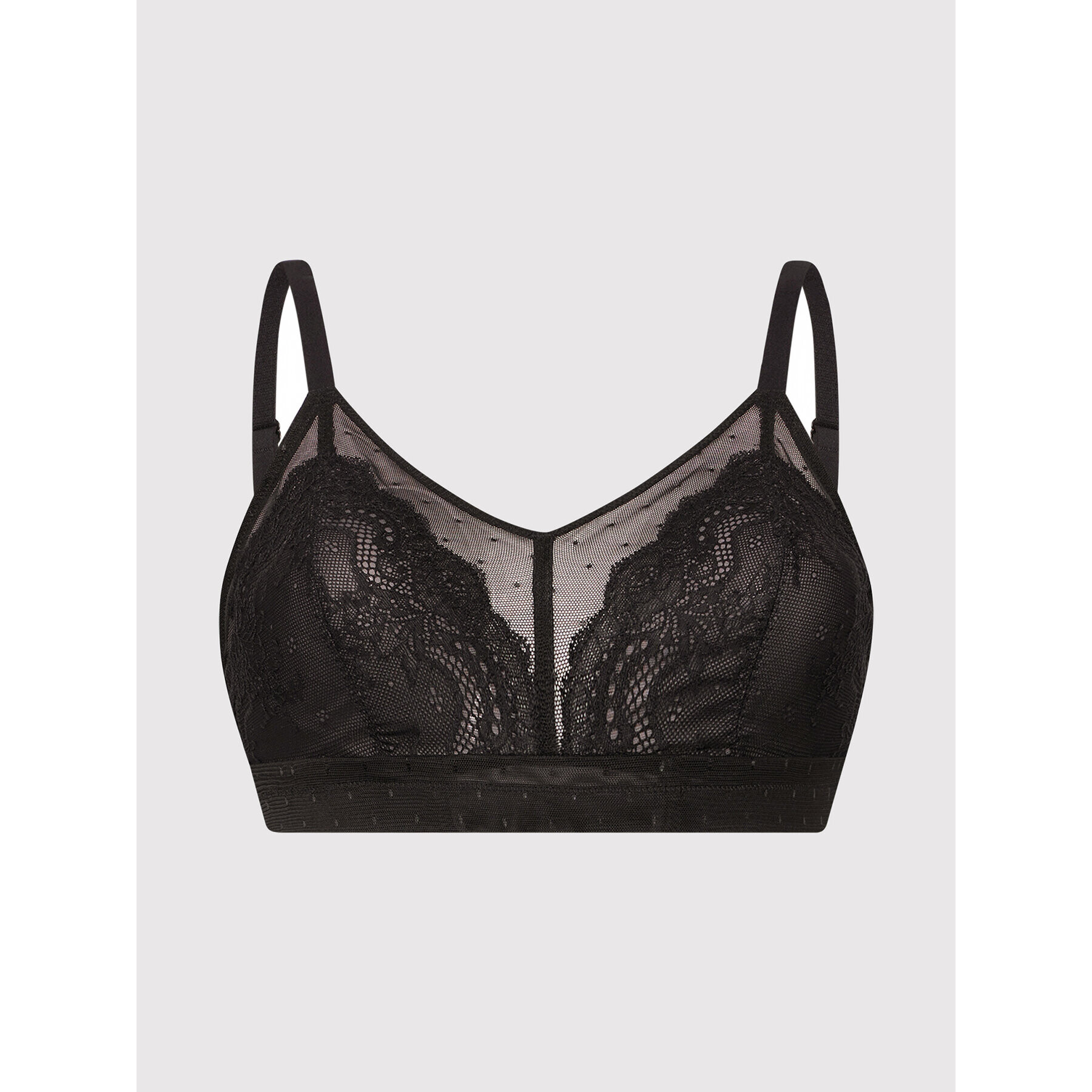 SPANX Sutien fără armătură Spotlight On Lace 10221R Negru - Pled.ro