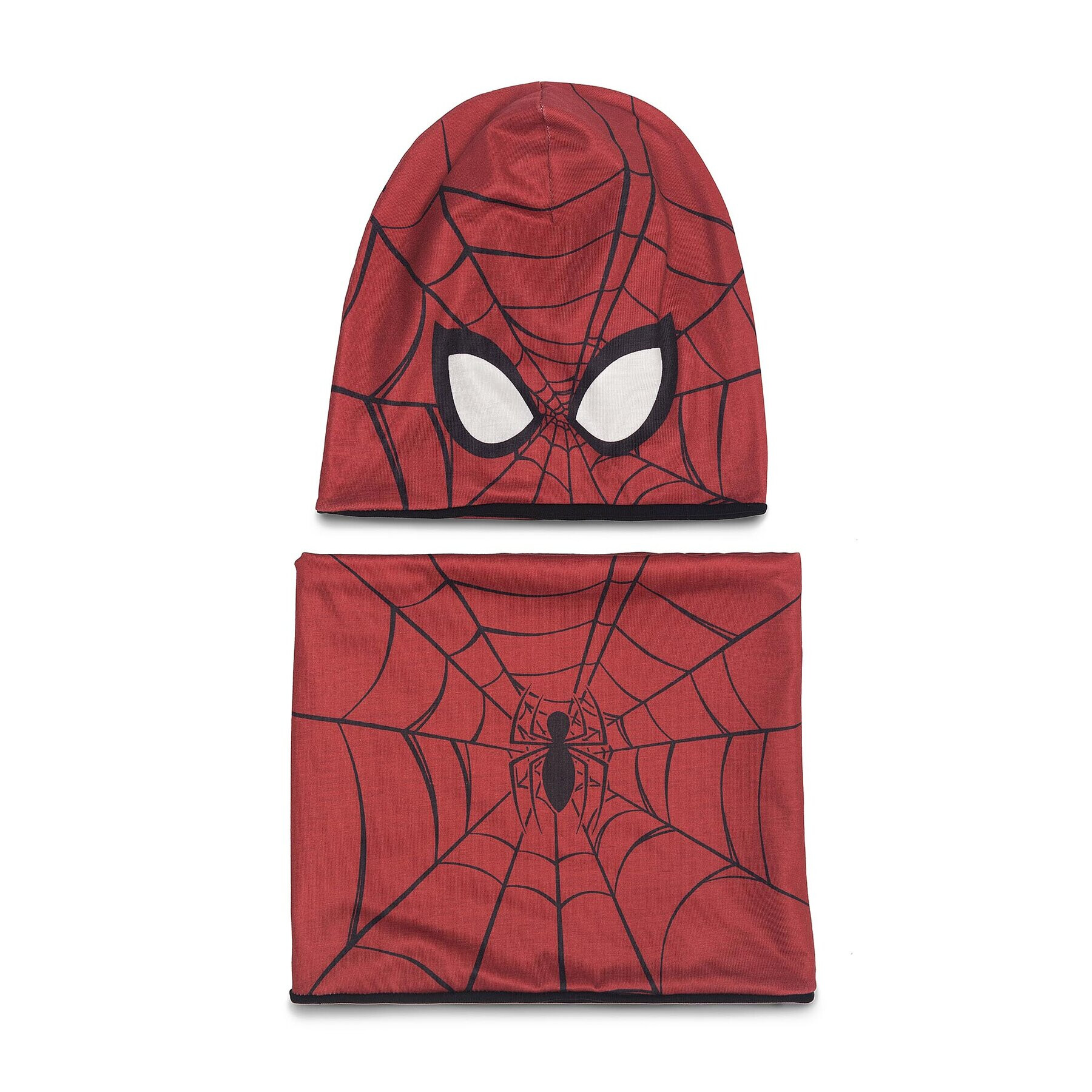 Spiderman Ultimate Set căciulă și fular tip guler SPIDER-MAN ACCCS_AW23-70SPRMV Roșu - Pled.ro