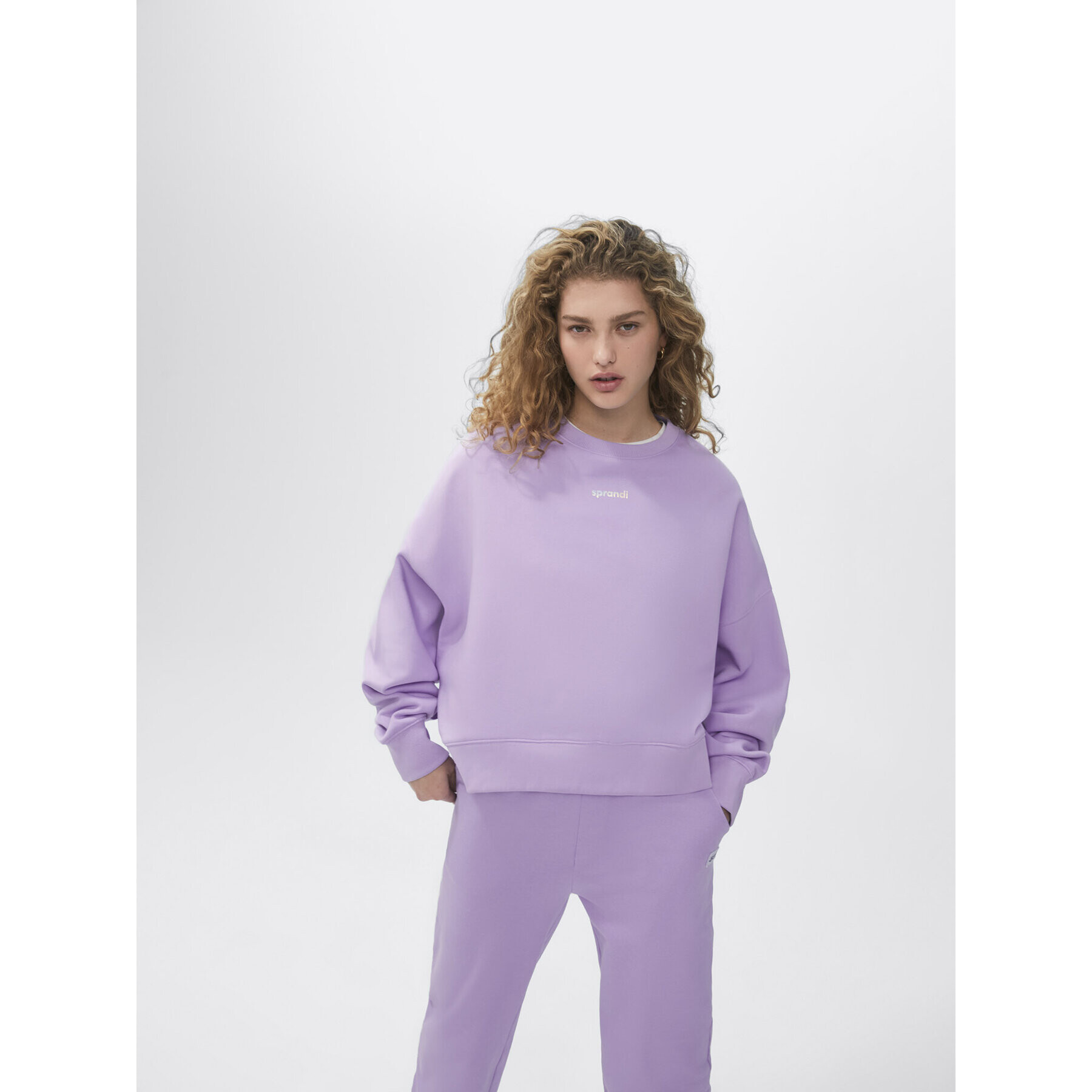 Sprandi Bluză SP22-BLD100 Violet Relaxed Fit - Pled.ro