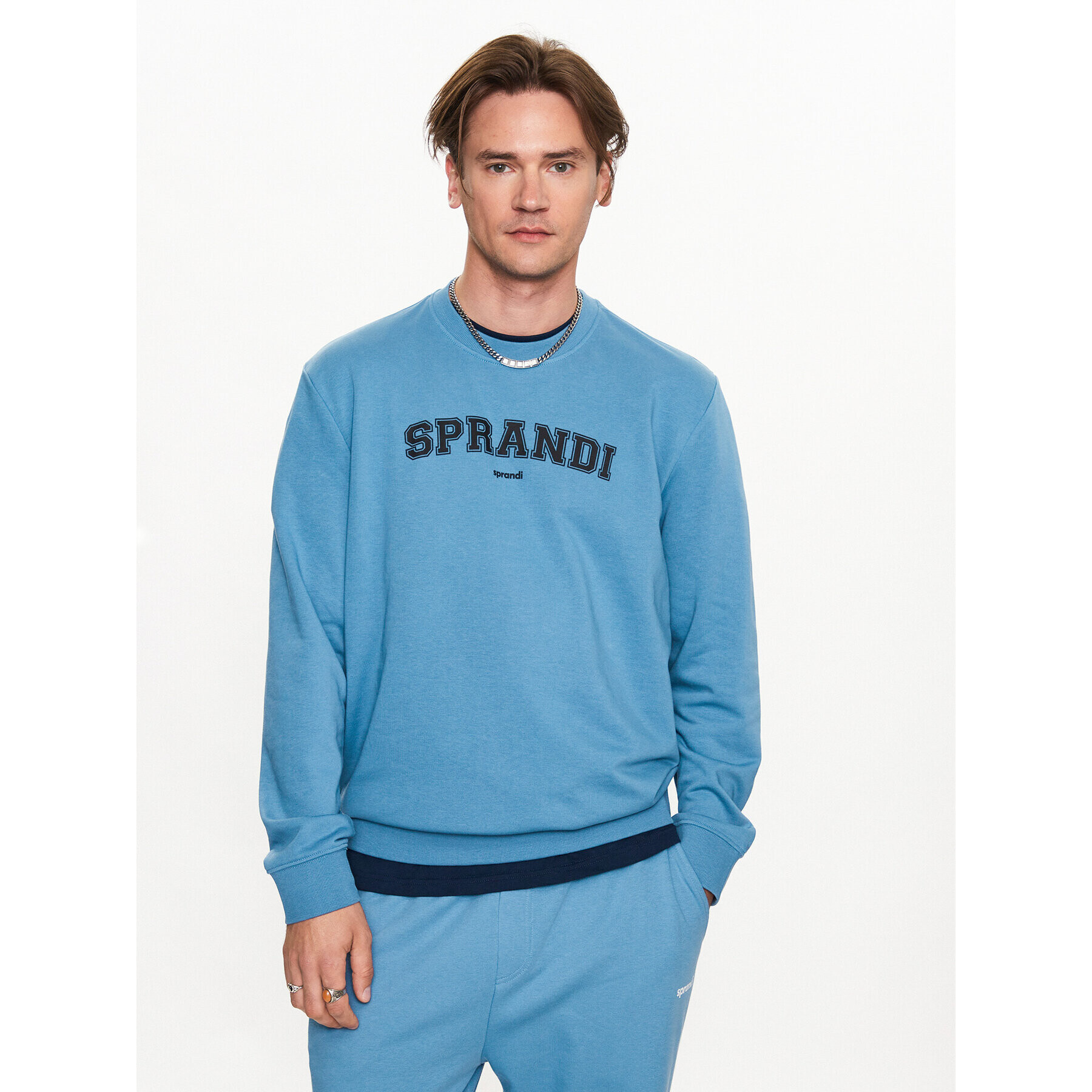 Sprandi Bluză SP3-BLM041 Albastru Regular Fit - Pled.ro