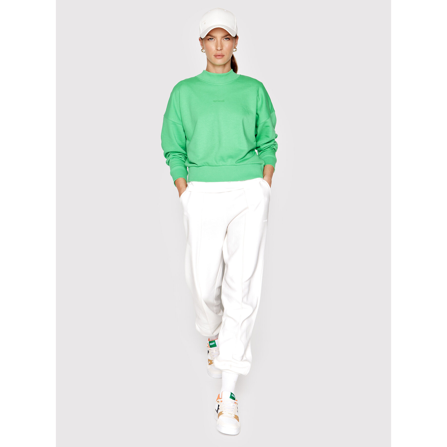 Sprandi Bluză SP22-BLD522 Verde Relaxed Fit - Pled.ro