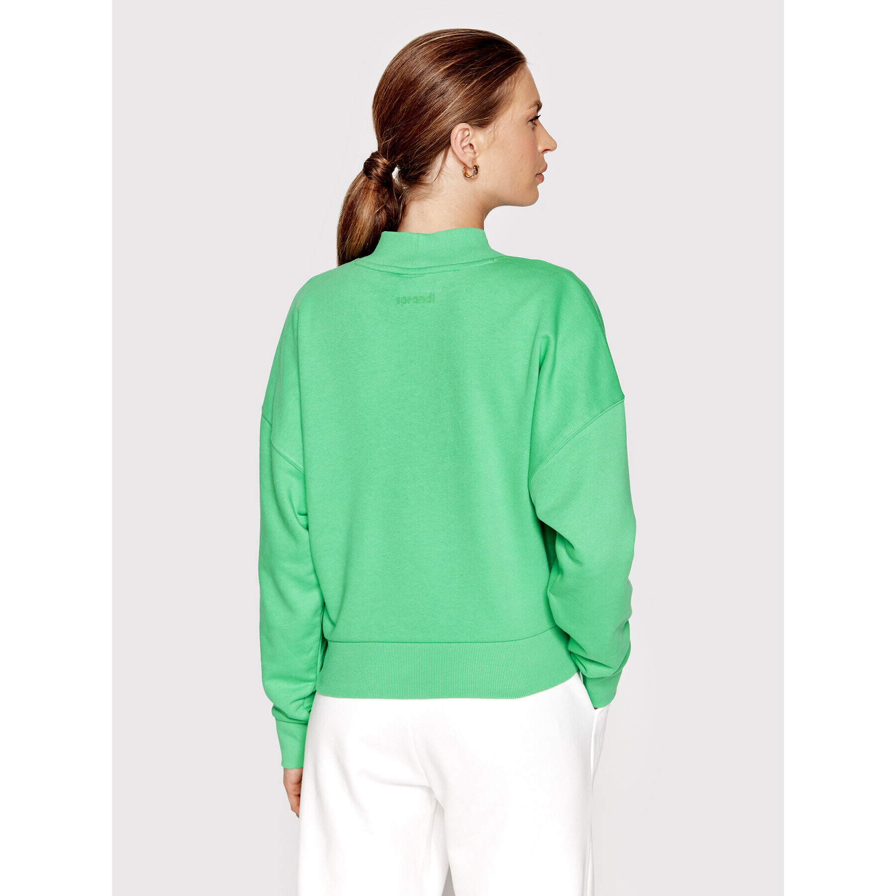 Sprandi Bluză SP22-BLD522 Verde Relaxed Fit - Pled.ro