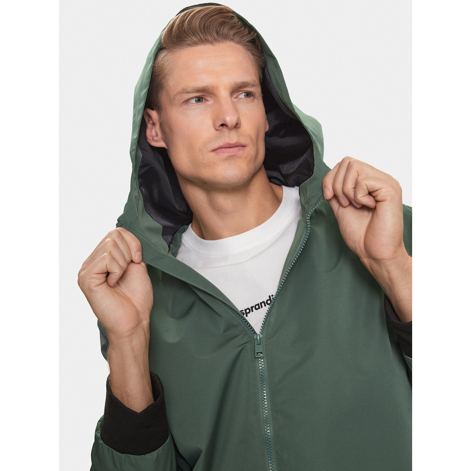 Sprandi Geacă SP3-KUM021 Verde Regular Fit - Pled.ro