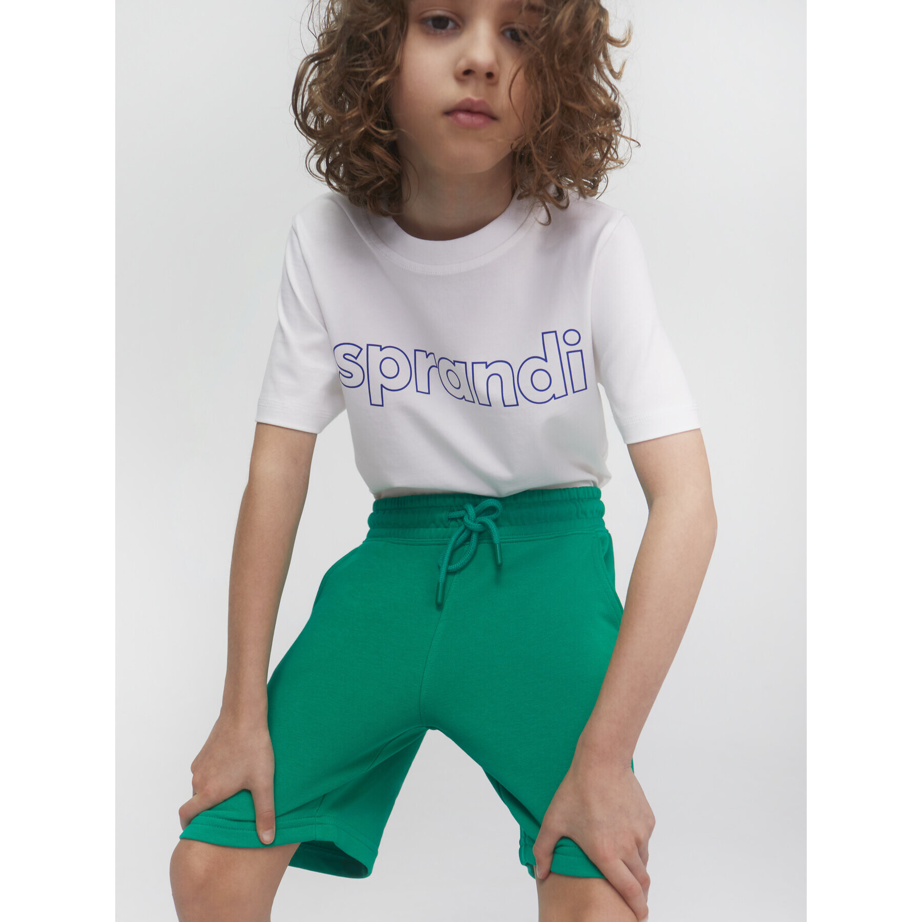 Sprandi Pantaloni scurți sport SS21-SHB001 Verde Regular Fit - Pled.ro