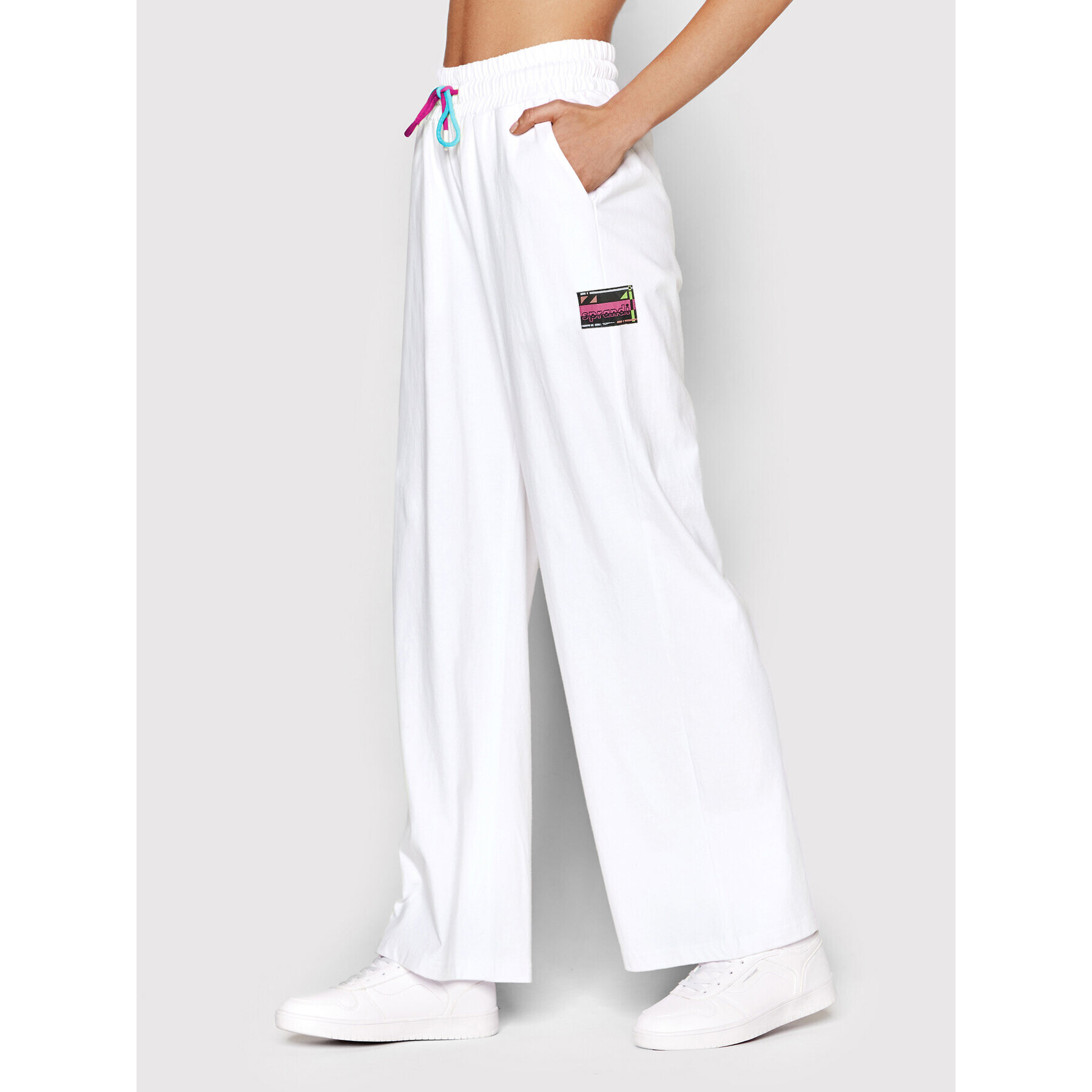 Sprandi Pantaloni trening SP22-SPD200 Alb Regular Fit - Pled.ro