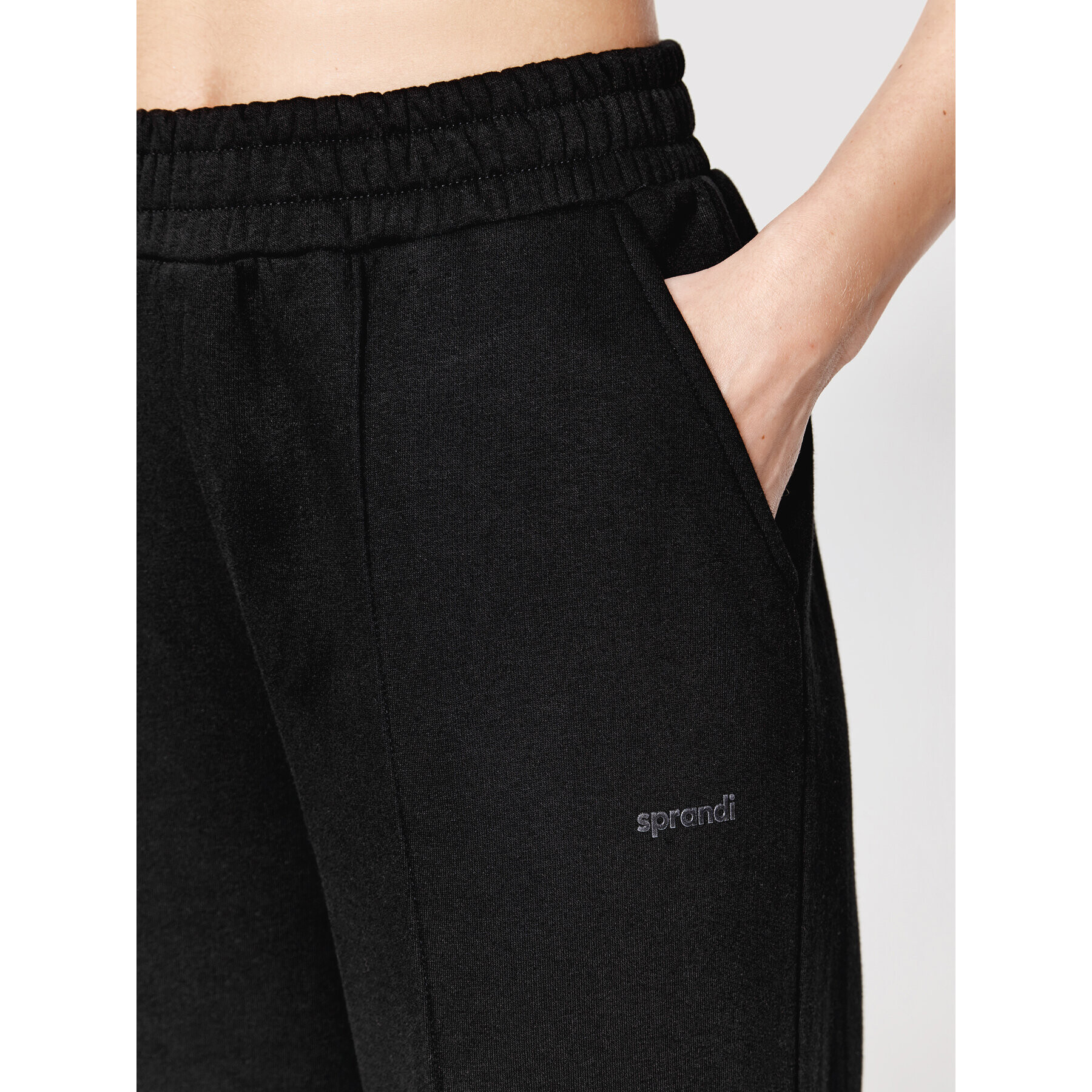 Sprandi Pantaloni trening SP22-SPD504 Negru Regular Fit - Pled.ro