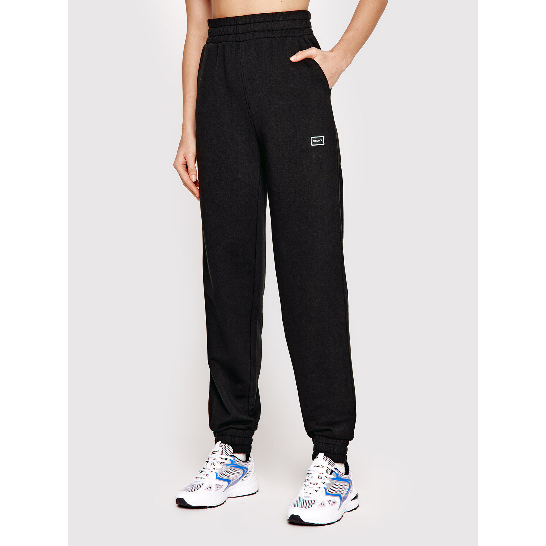 Sprandi Pantaloni trening SP22-SPD552 Negru Regular Fit - Pled.ro