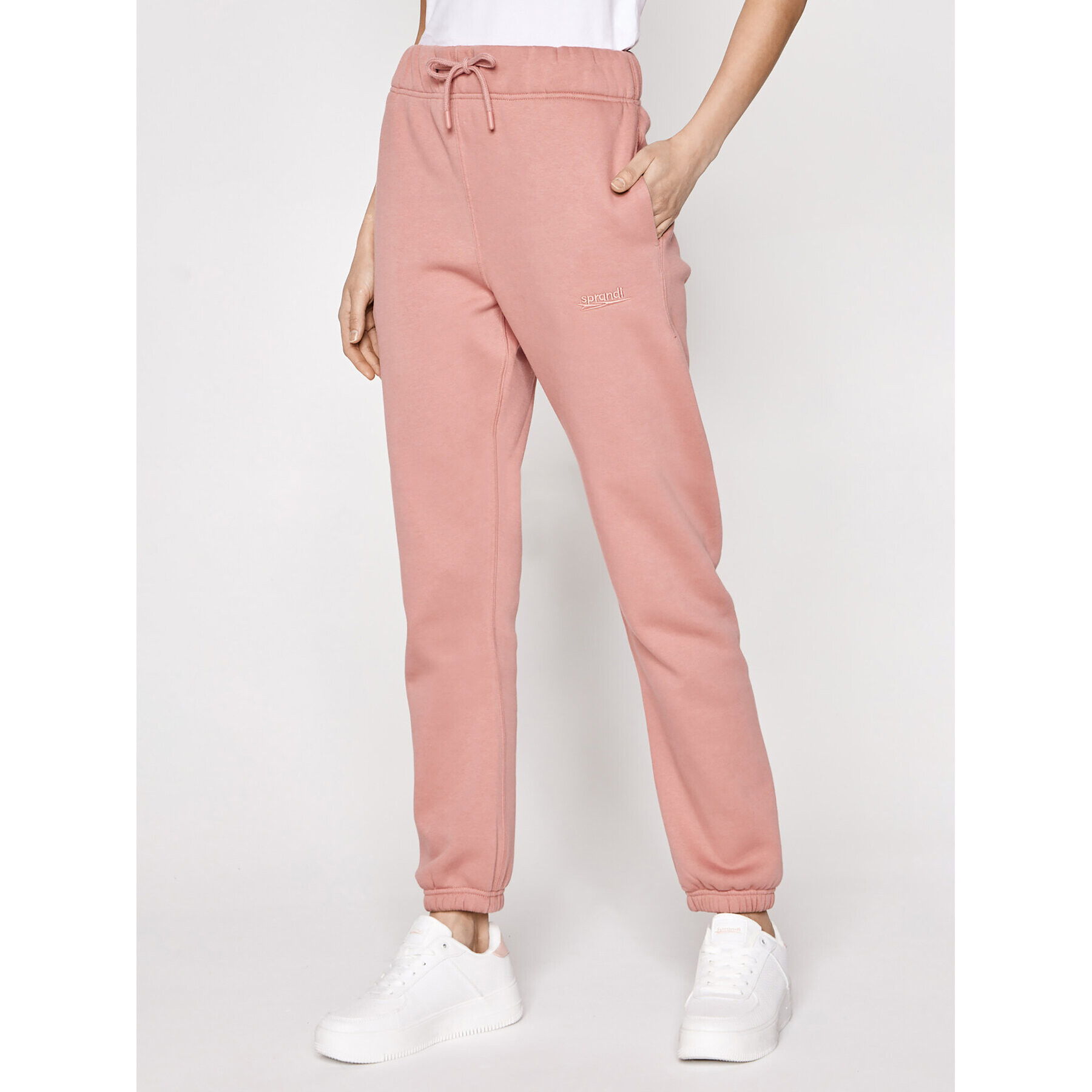 Sprandi Pantaloni trening SS21-SPD003 Roz Regular Fit - Pled.ro