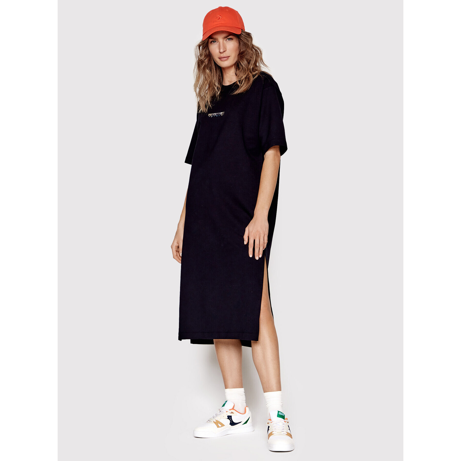 Sprandi Rochie de zi SP22-SUD100 Negru Oversize - Pled.ro