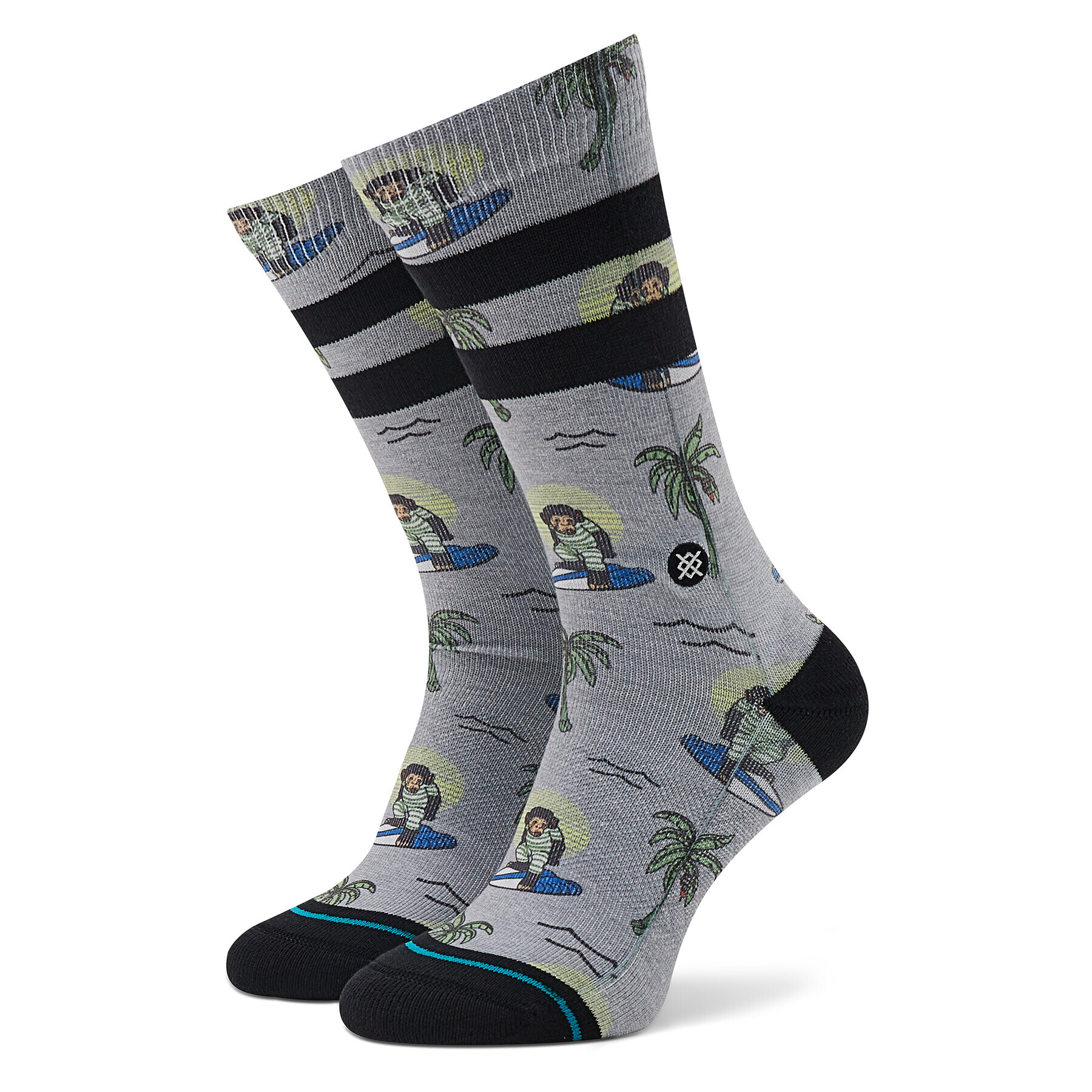 Stance Șosete Înalte Unisex Surfing Monkey A556A21SMK Gri - Pled.ro