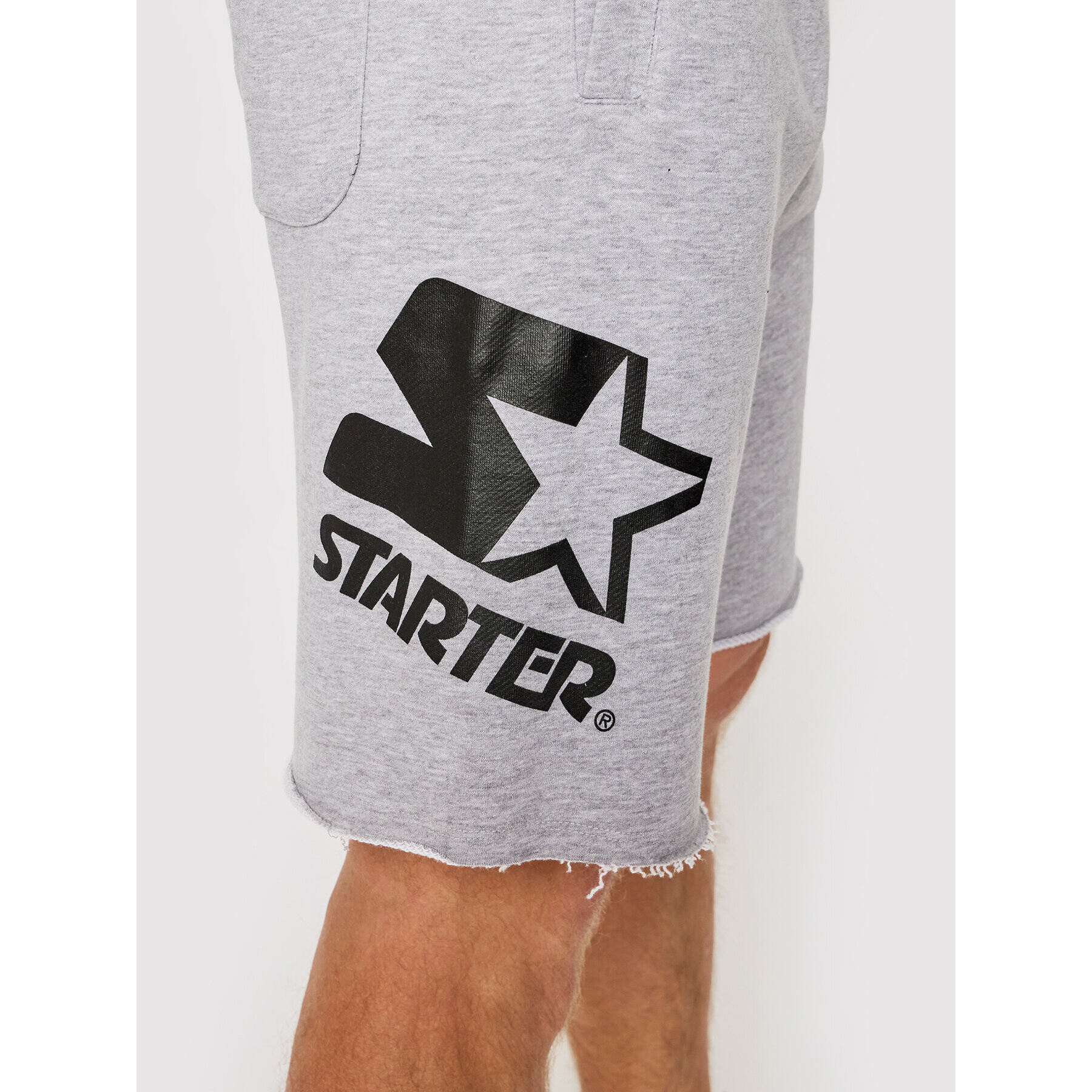 Starter Pantaloni scurți sport SMG-018-BD Gri Regular Fit - Pled.ro