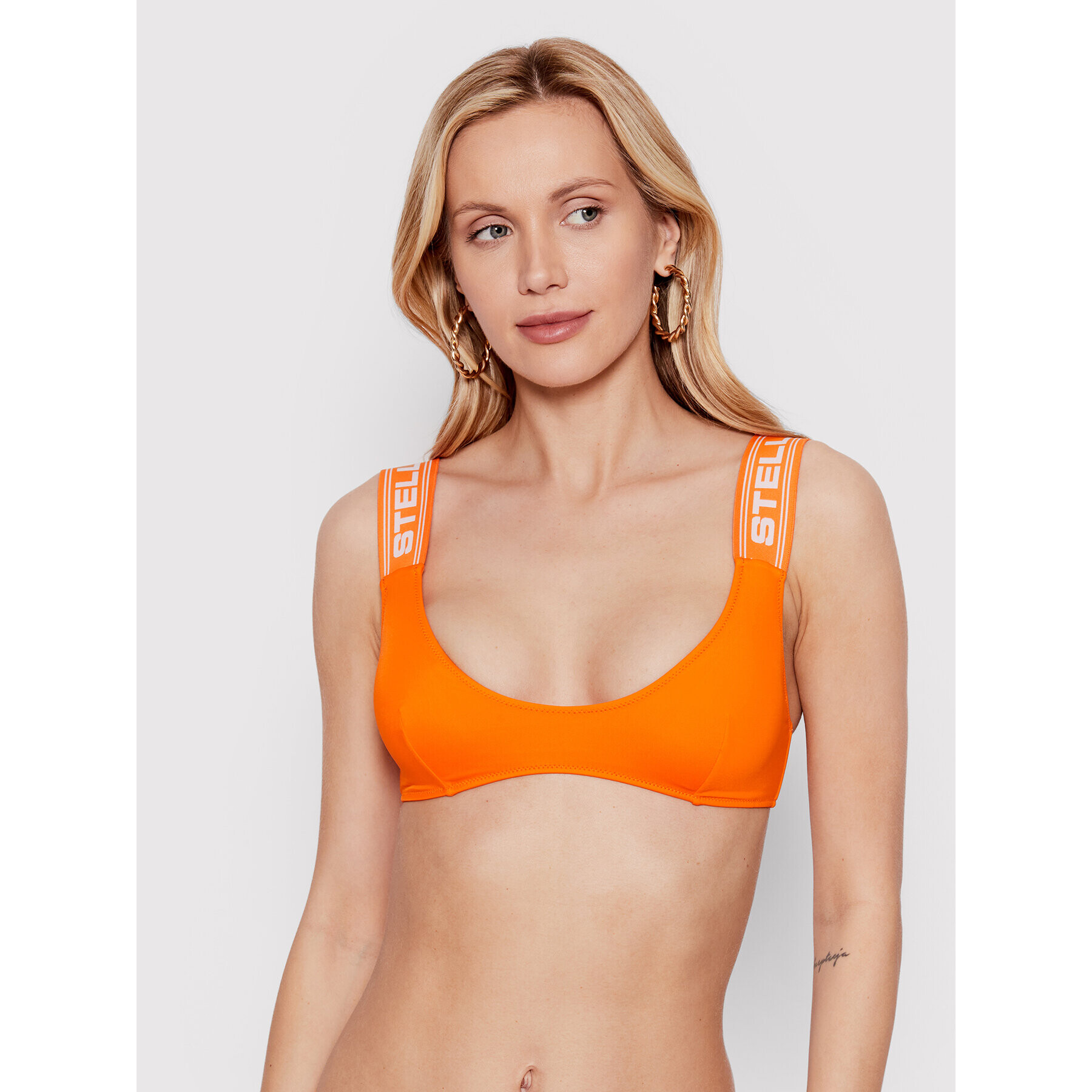 Stella McCartney Bikini partea de sus Sporty Logo S7BY31570.84012 Portocaliu - Pled.ro