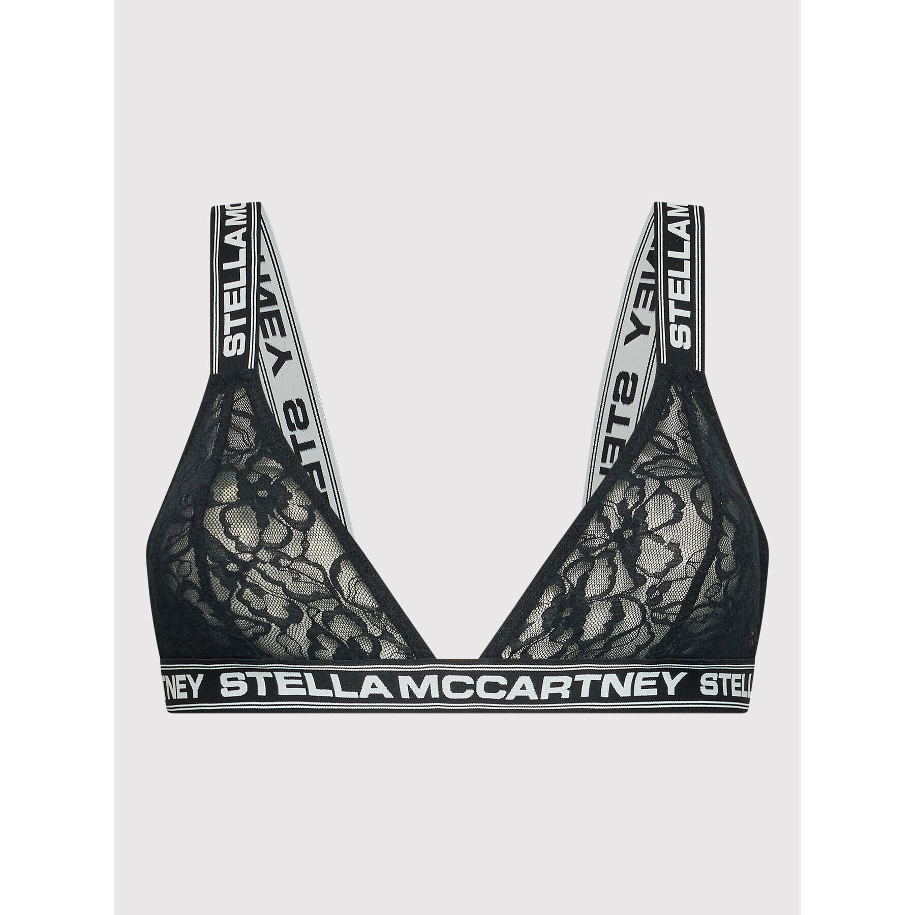 Stella McCartney Sutien Bralette Comfort Lace With Logo S6R081050.00112 Negru - Pled.ro