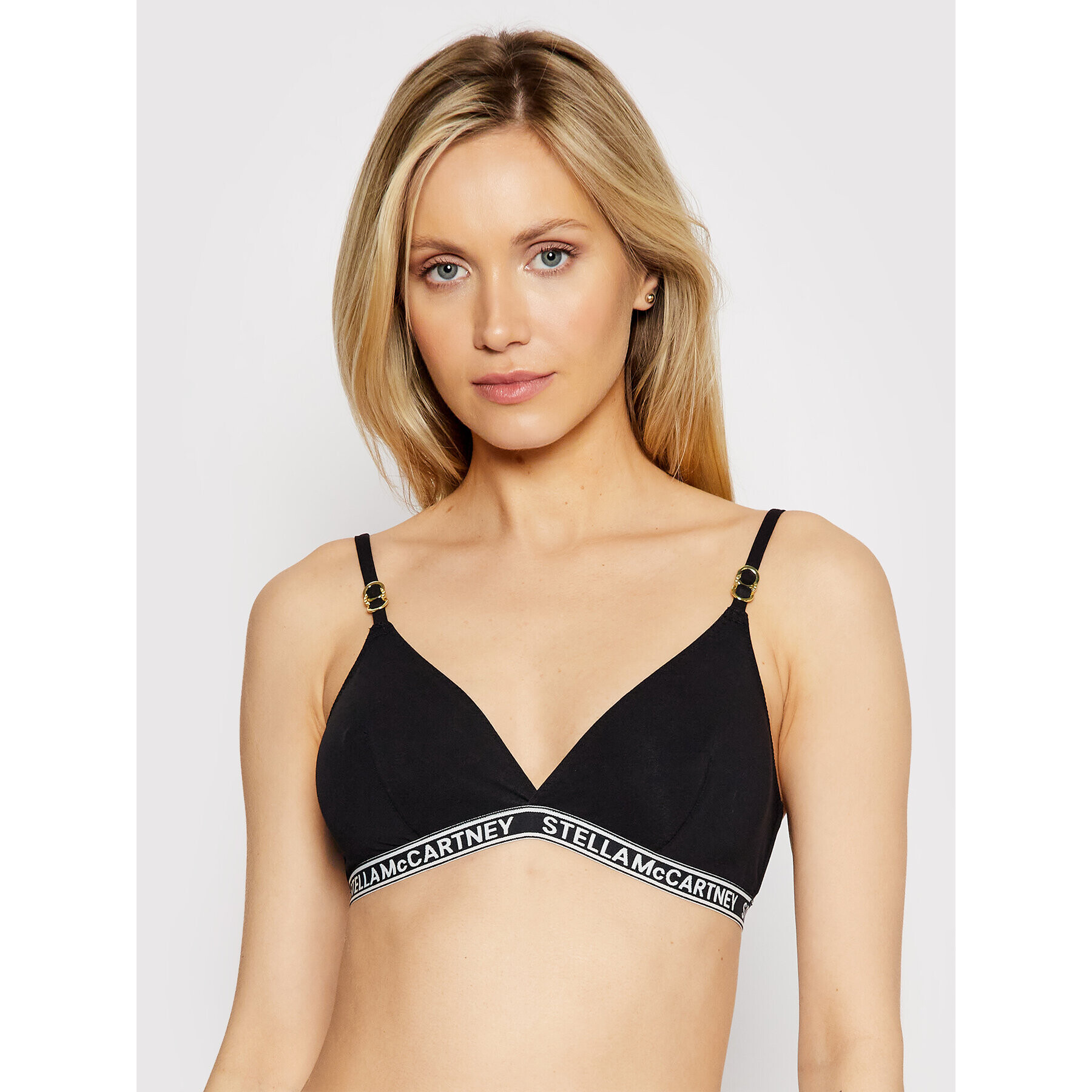 Stella McCartney Sutien Bralette Ivy Chatting S6R080780.00112 Negru - Pled.ro