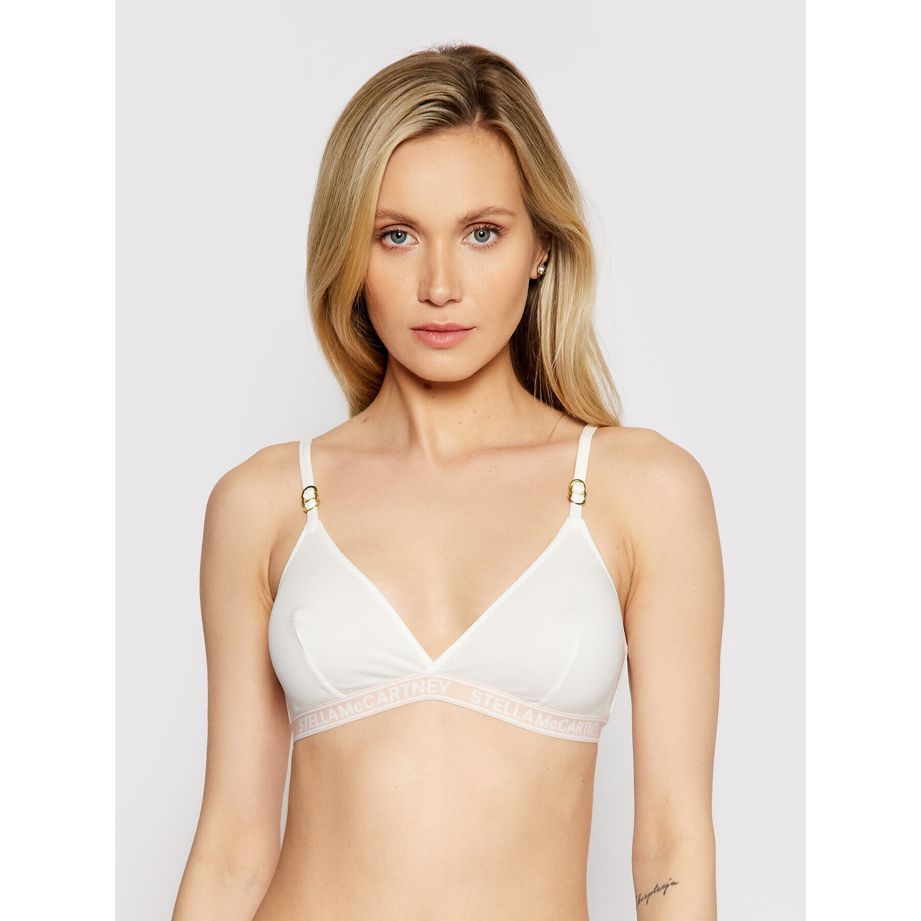 Stella McCartney Sutien Bralette Ivy Chatting S6R080780.10112 Alb - Pled.ro