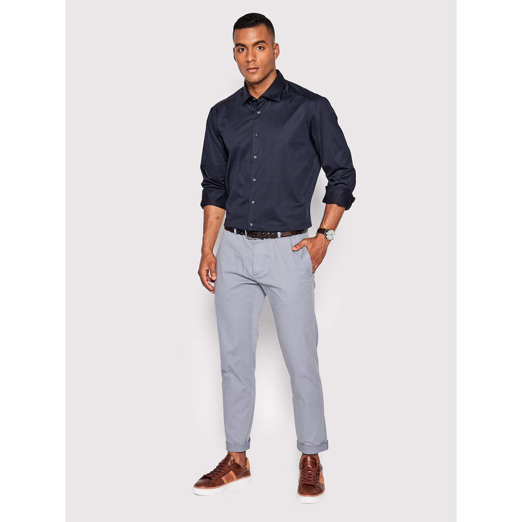 Stenströms Cămașă 840000 8270 Bleumarin Slim Fit - Pled.ro