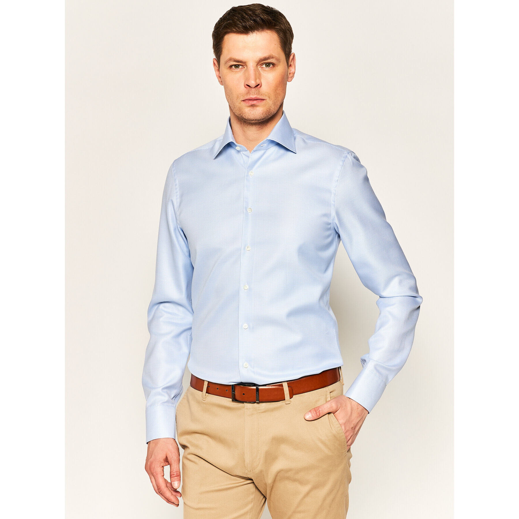 Stenströms Cămașă 702771 3202 Albastru Slim Fit - Pled.ro