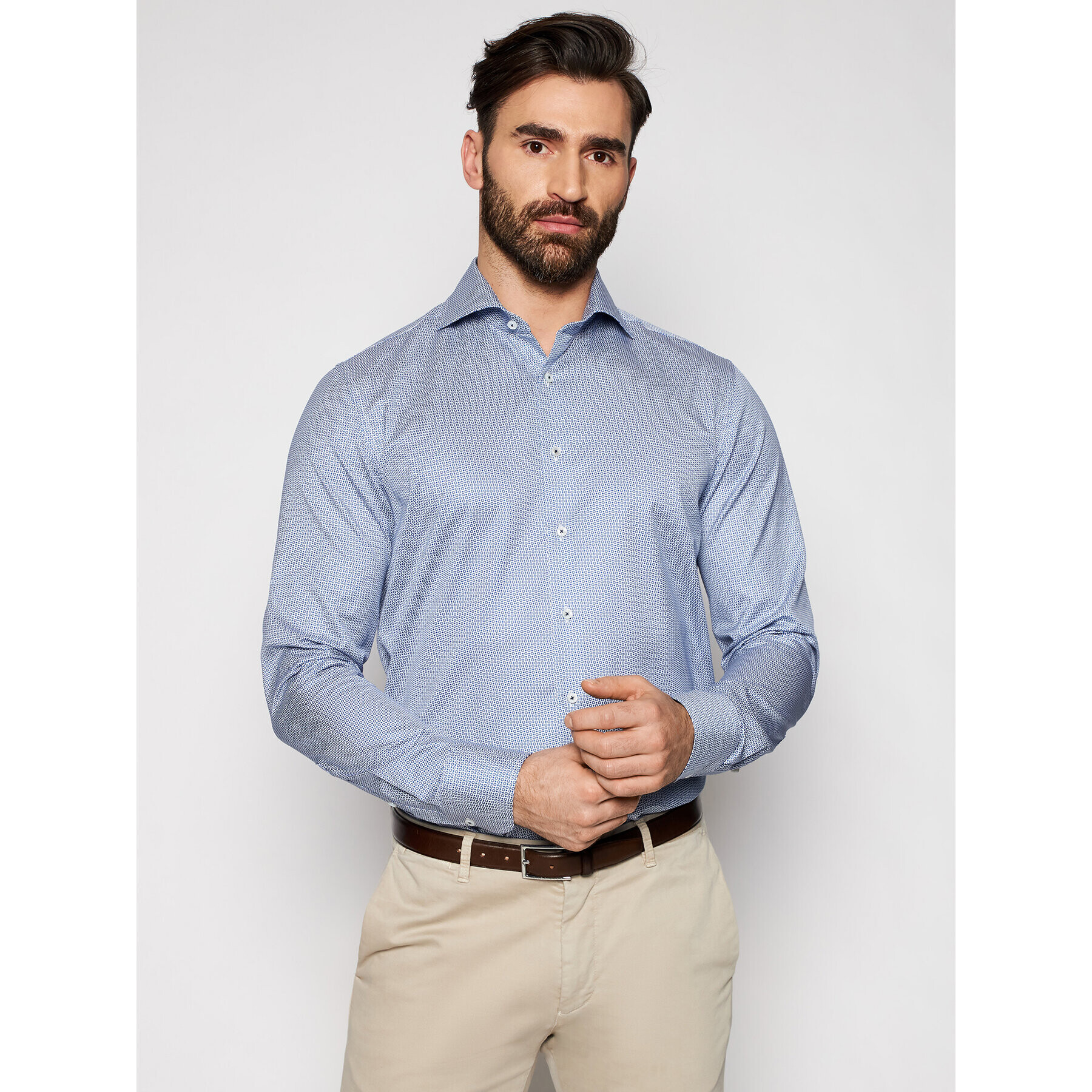 Stenströms Cămașă 712111 8116 Albastru Slim Fit - Pled.ro