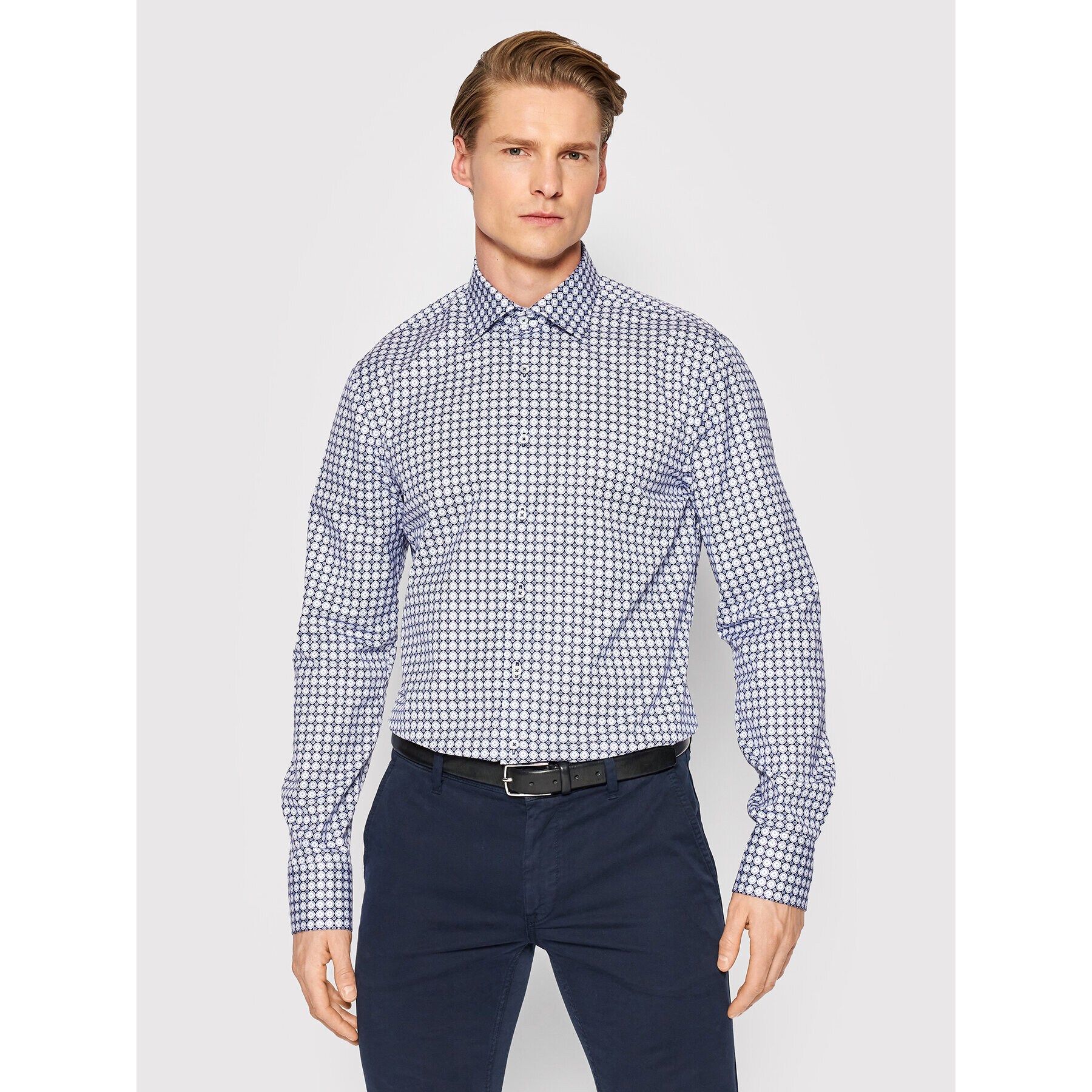 Stenströms Cămașă 712771 8327 Bleumarin Slim Fit - Pled.ro