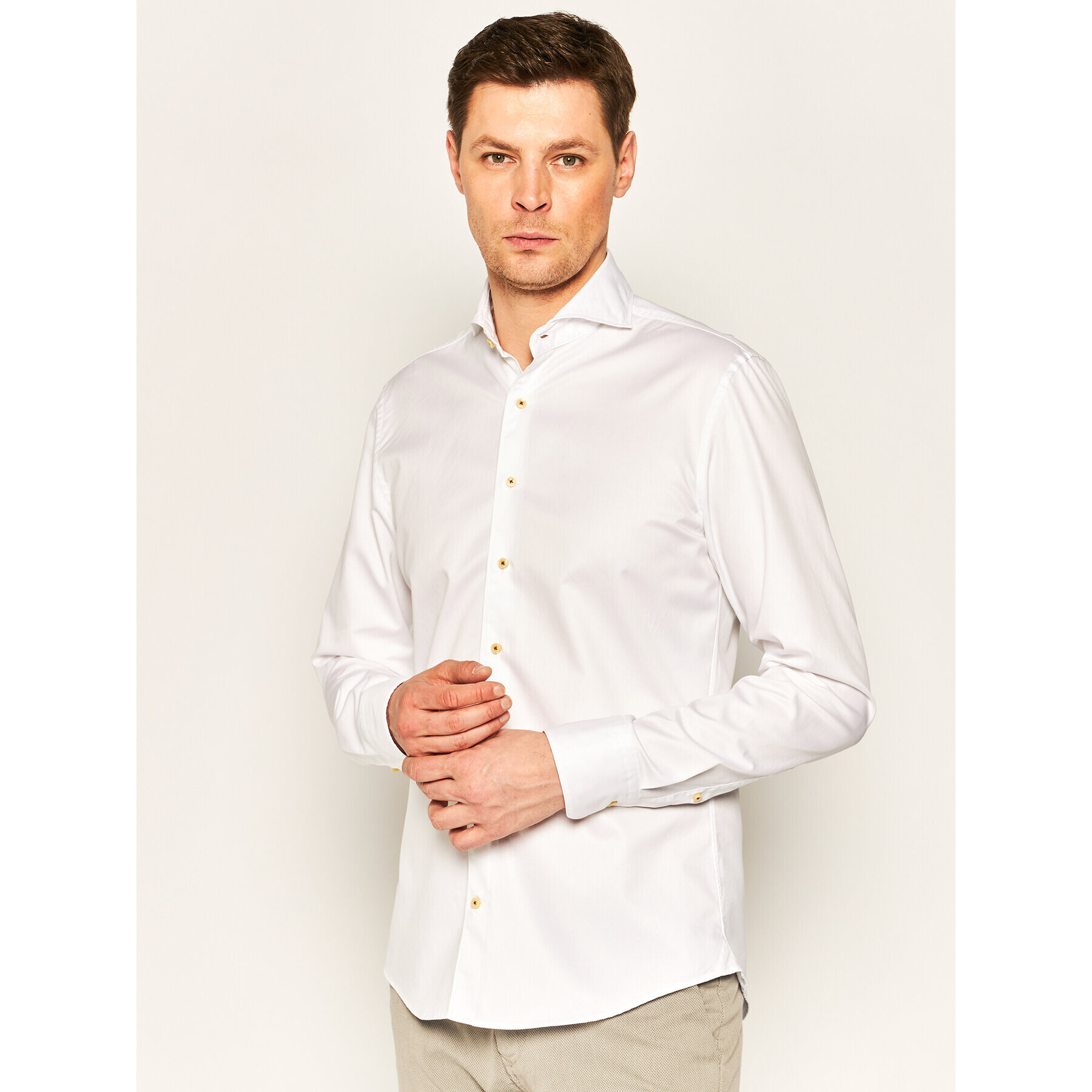 Stenströms Cămașă 775221 1467 Alb Slim Fit - Pled.ro