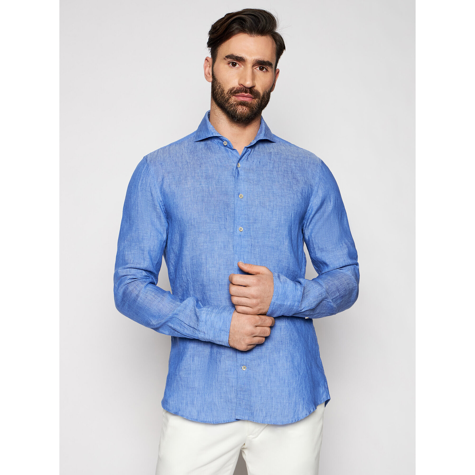 Stenströms Cămașă 775221 7970 Bleumarin Slim Fit - Pled.ro