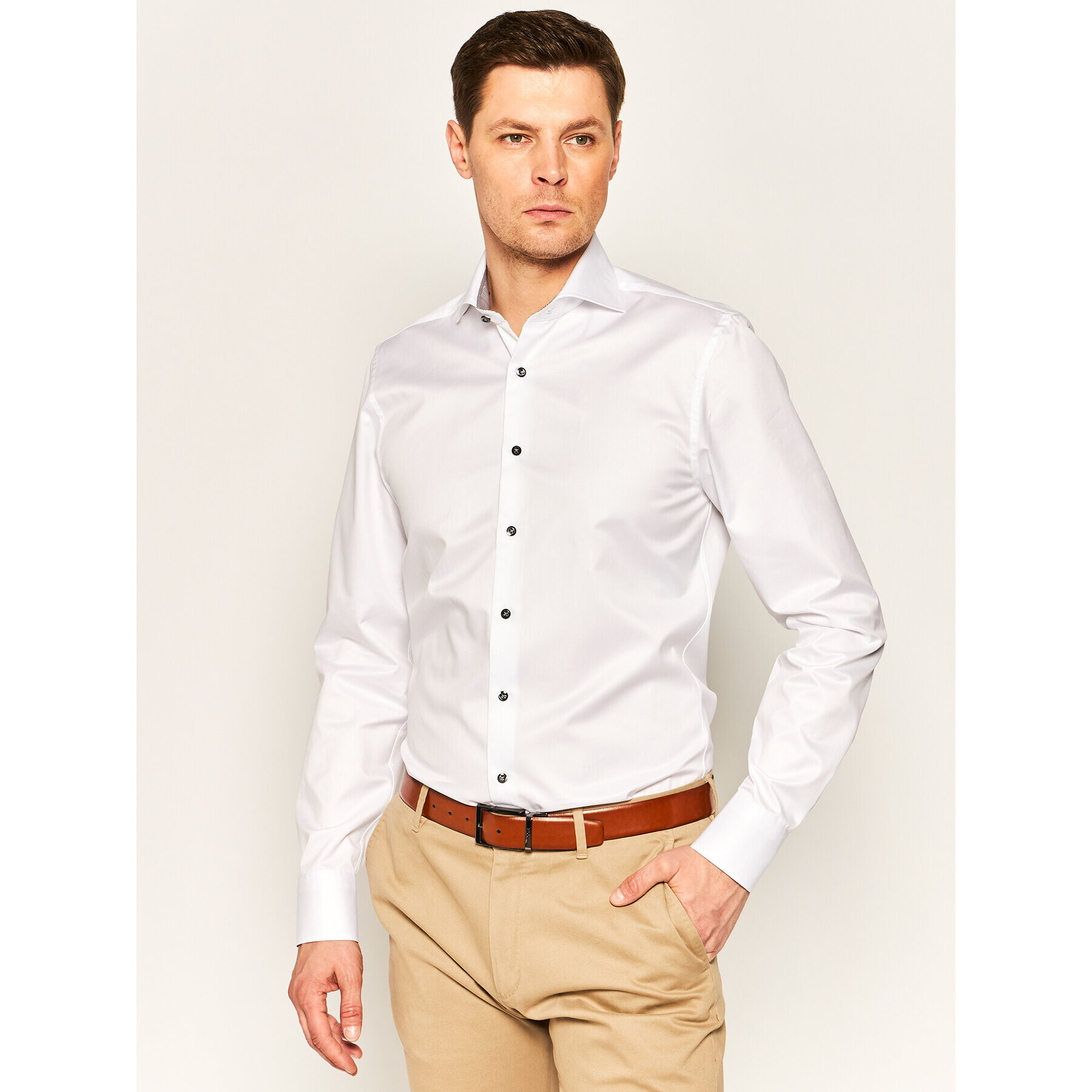 Stenströms Cămașă 784111 1176 Alb Slim Fit - Pled.ro