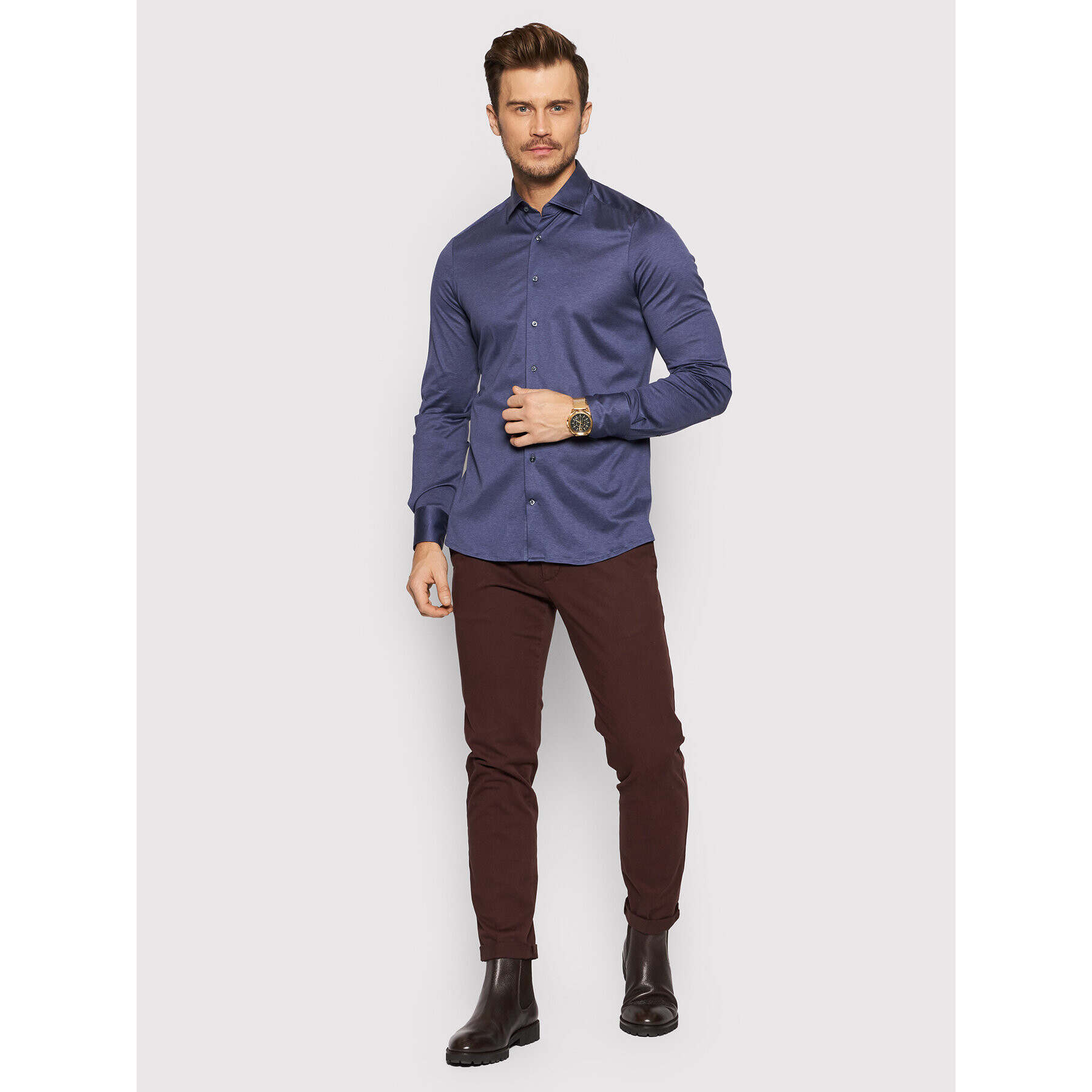 Stenströms Cămașă 840000 8270 Albastru Slim Fit - Pled.ro