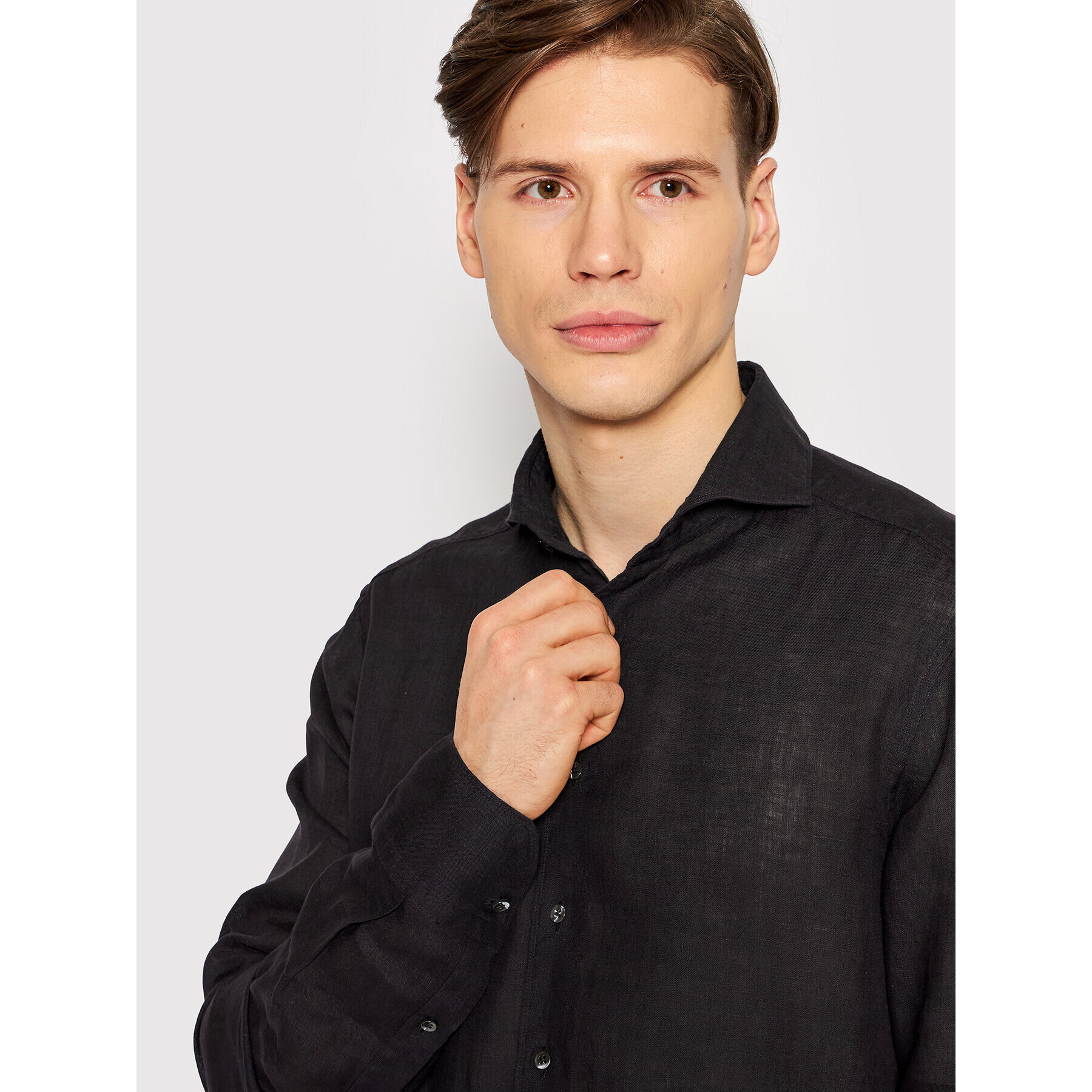 Stenströms Cămașă 774221 7970 Negru Slim Fit - Pled.ro