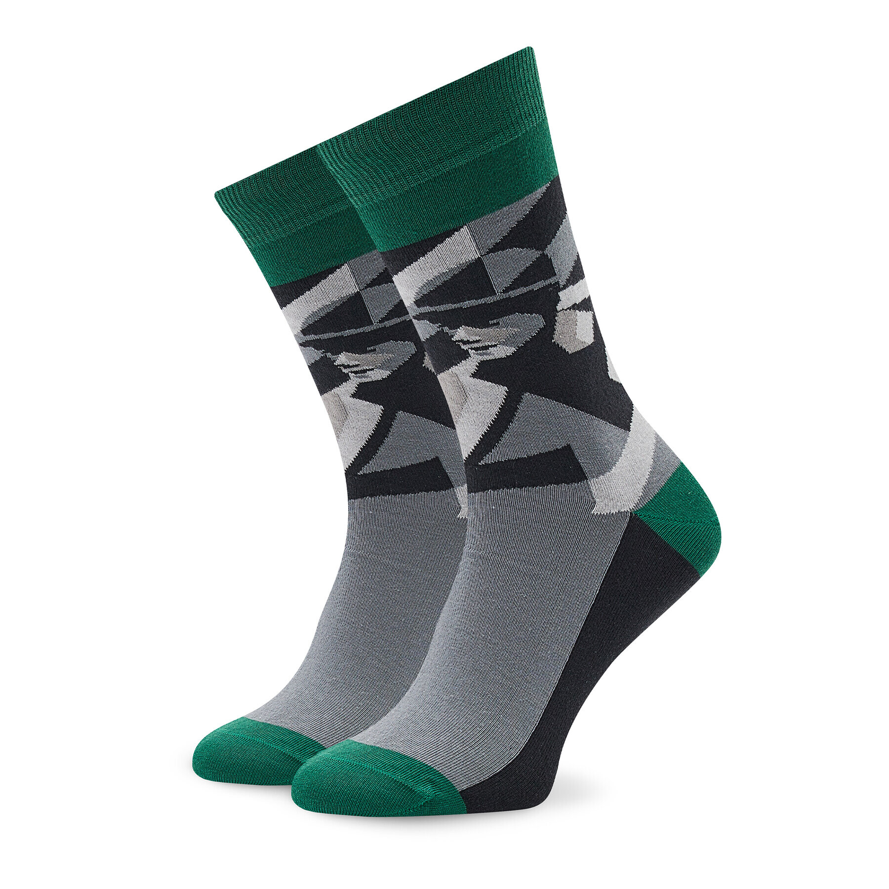 Stereo Socks Șosete Înalte Unisex Go Vegan Gri - Pled.ro