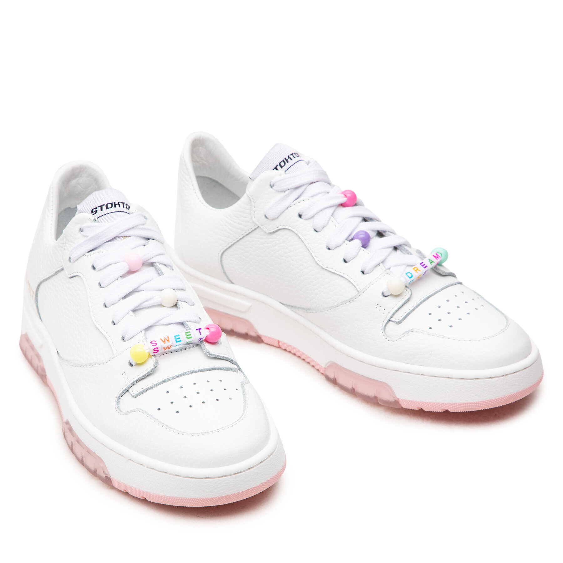 Stokton Sneakers 455-D-PLL Alb - Pled.ro