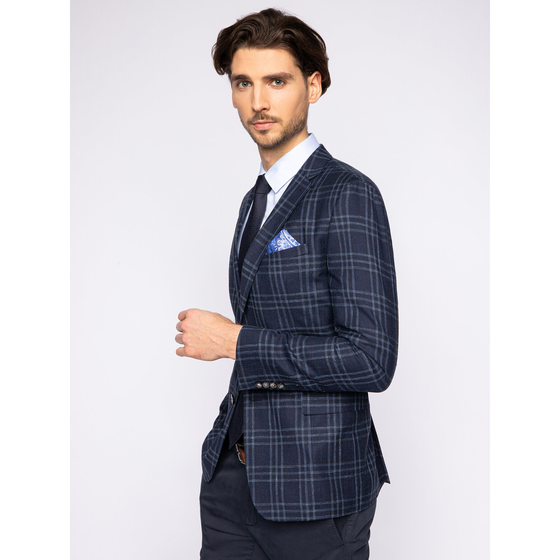 Strellson Sacou Alzer 30019200 Bleumarin Slim Fit - Pled.ro