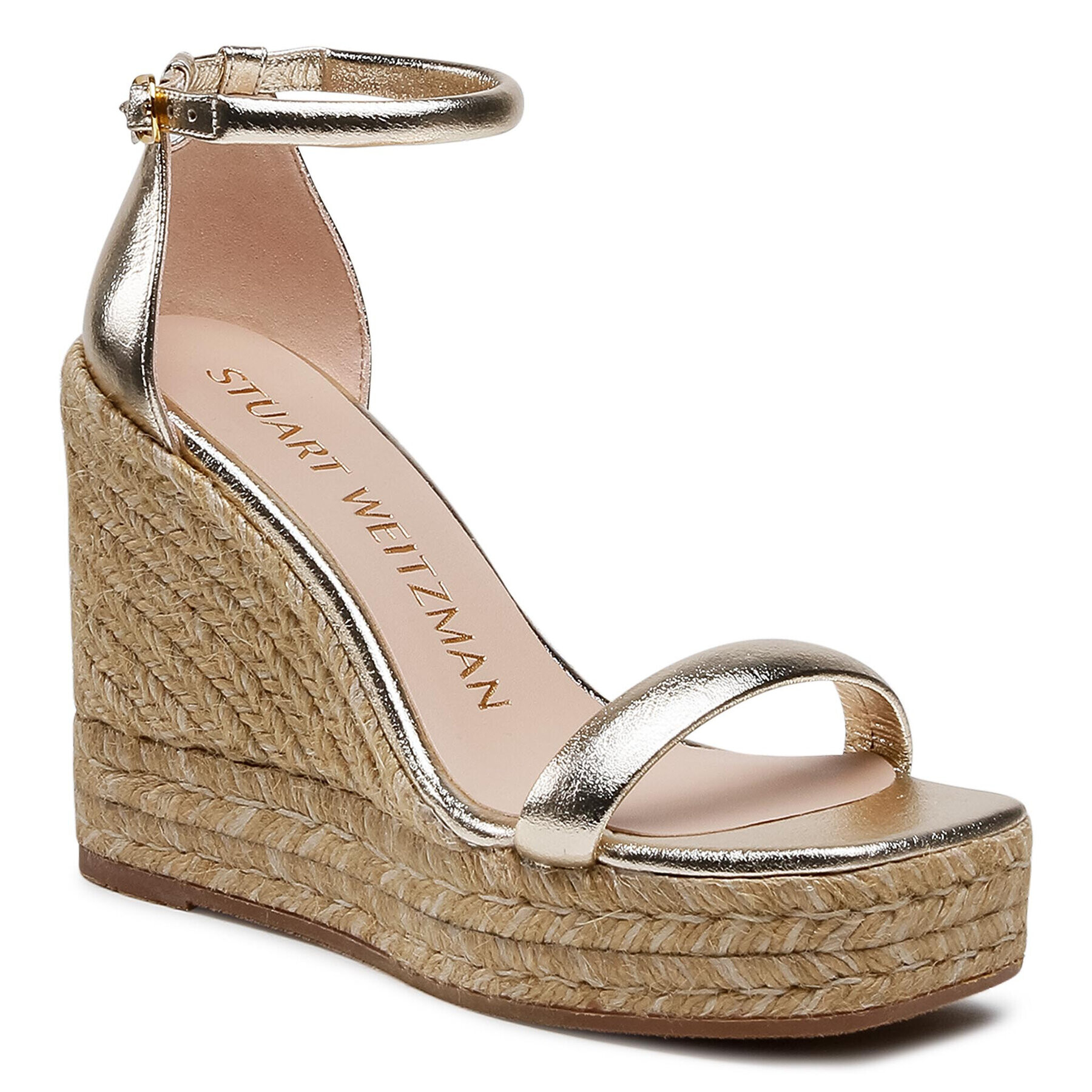 Stuart Weitzman Espadrile Nudist S0997 Auriu - Pled.ro